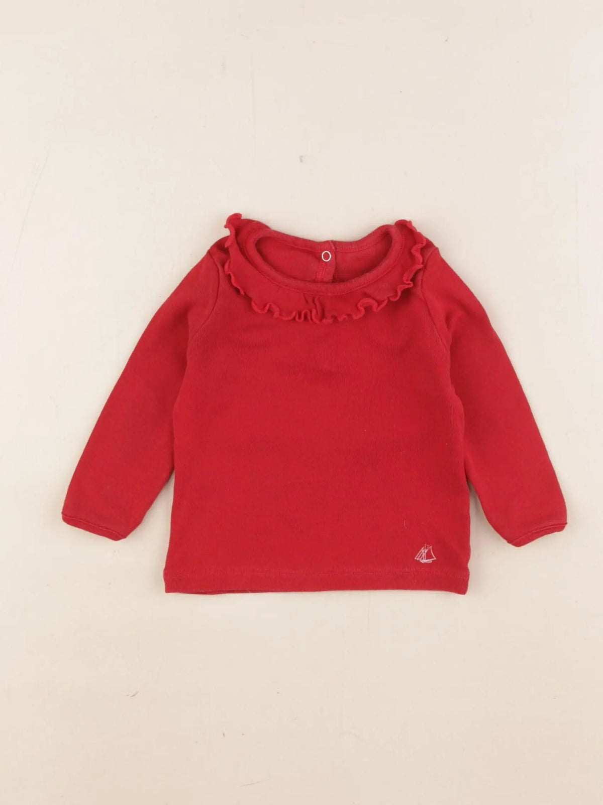 Petit Bateau - tee-shirt rouge - 6 mois