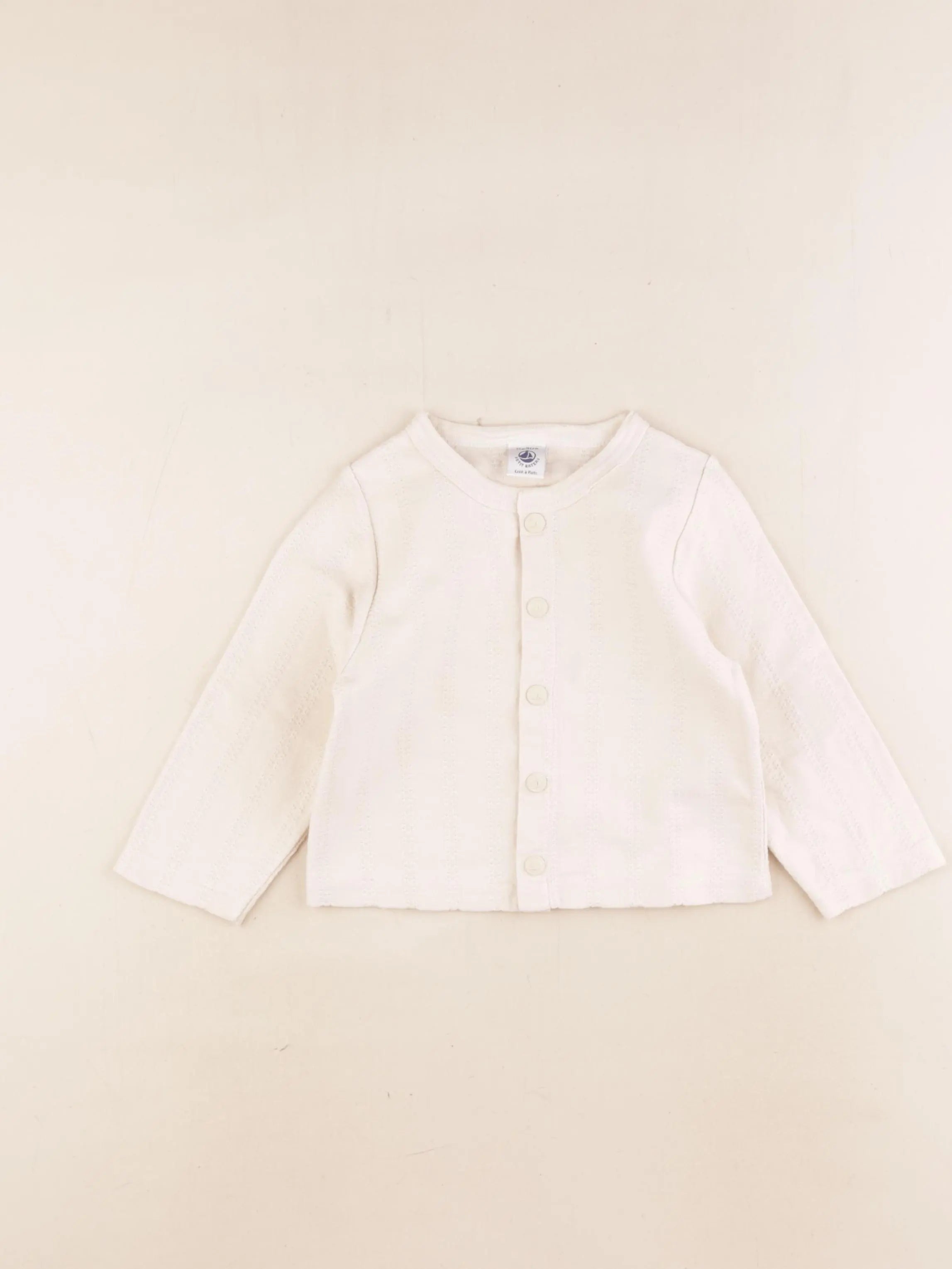 Petit Bateau - gilet beige - 24 mois
