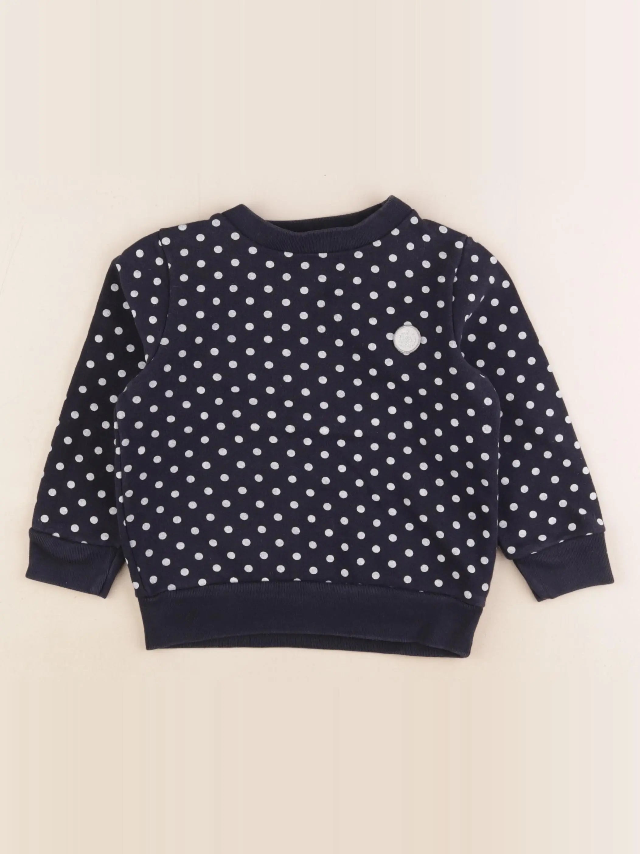 Petit Bateau - sweat bleu - 3 ans