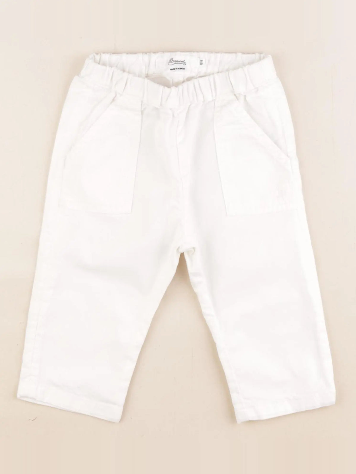 Bonpoint - pantalon blanc - 12 mois