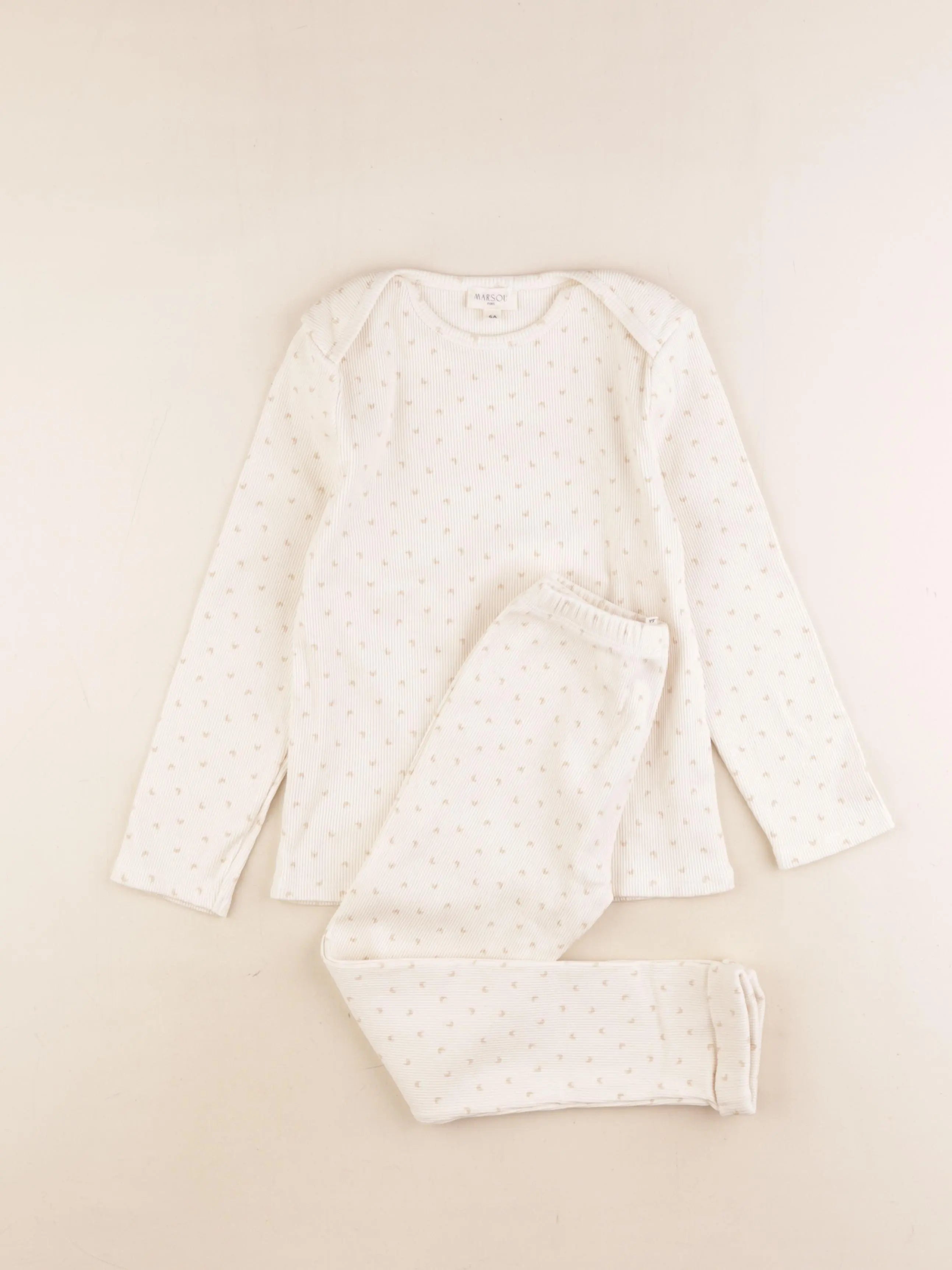 Marsou - pyjama coton beige - 6 ans