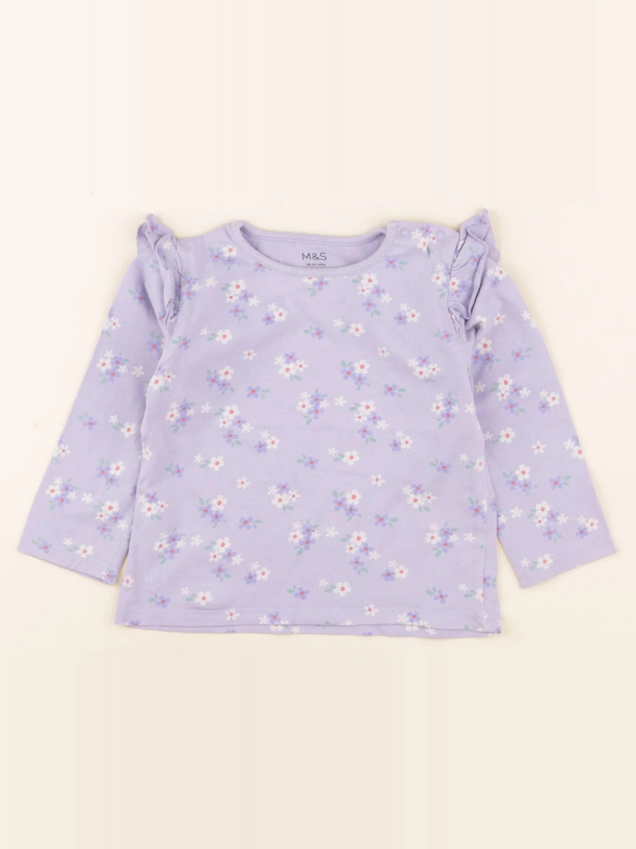 Marks & Spencer - tee-shirt violet - 18/24 mois