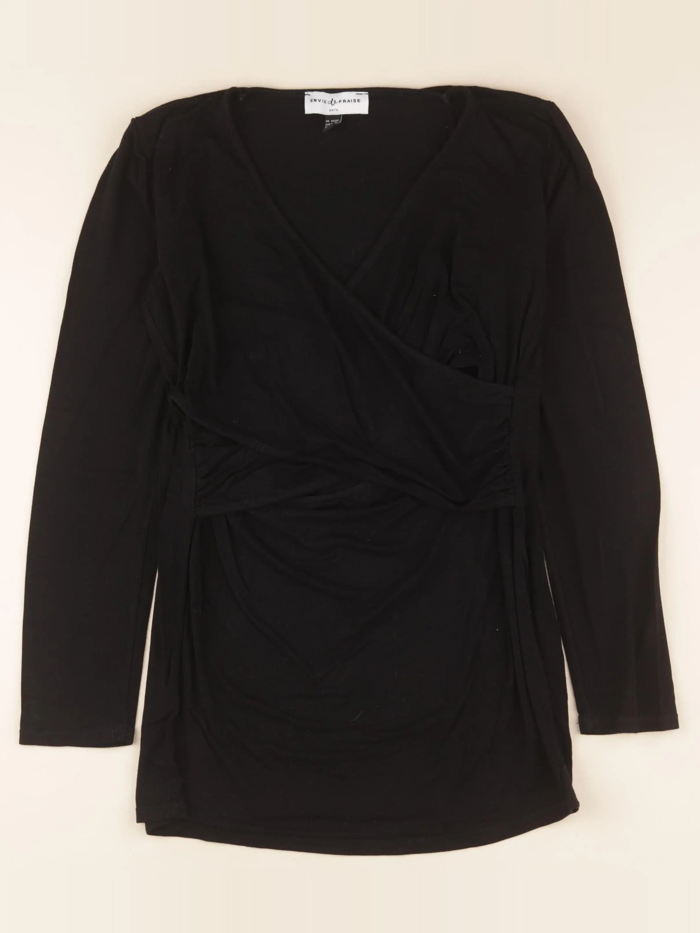 Envie de fraise - tee-shirt grossesse noir - 42 à 44