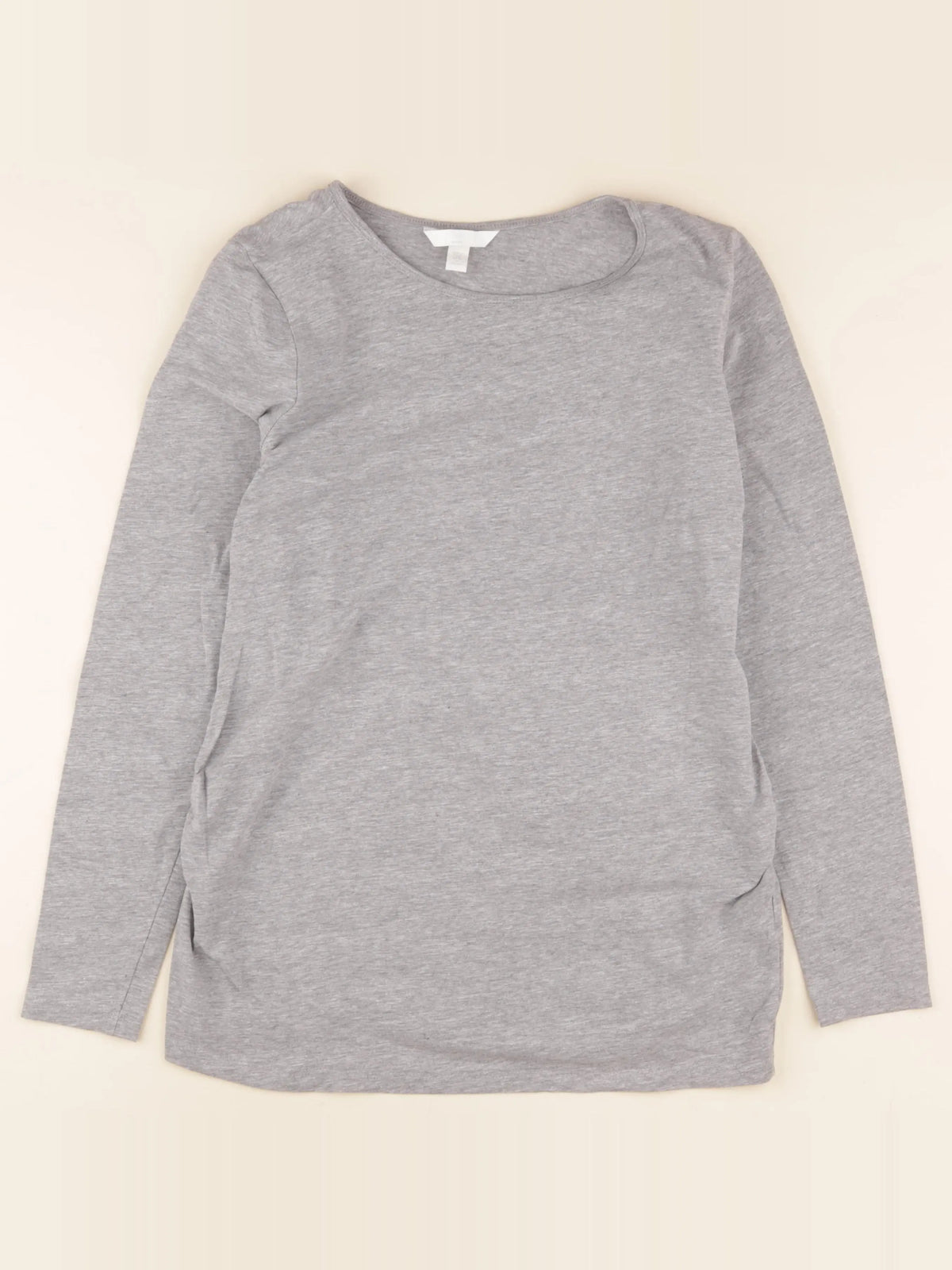 H&M - tee-shirt grossesse gris - m