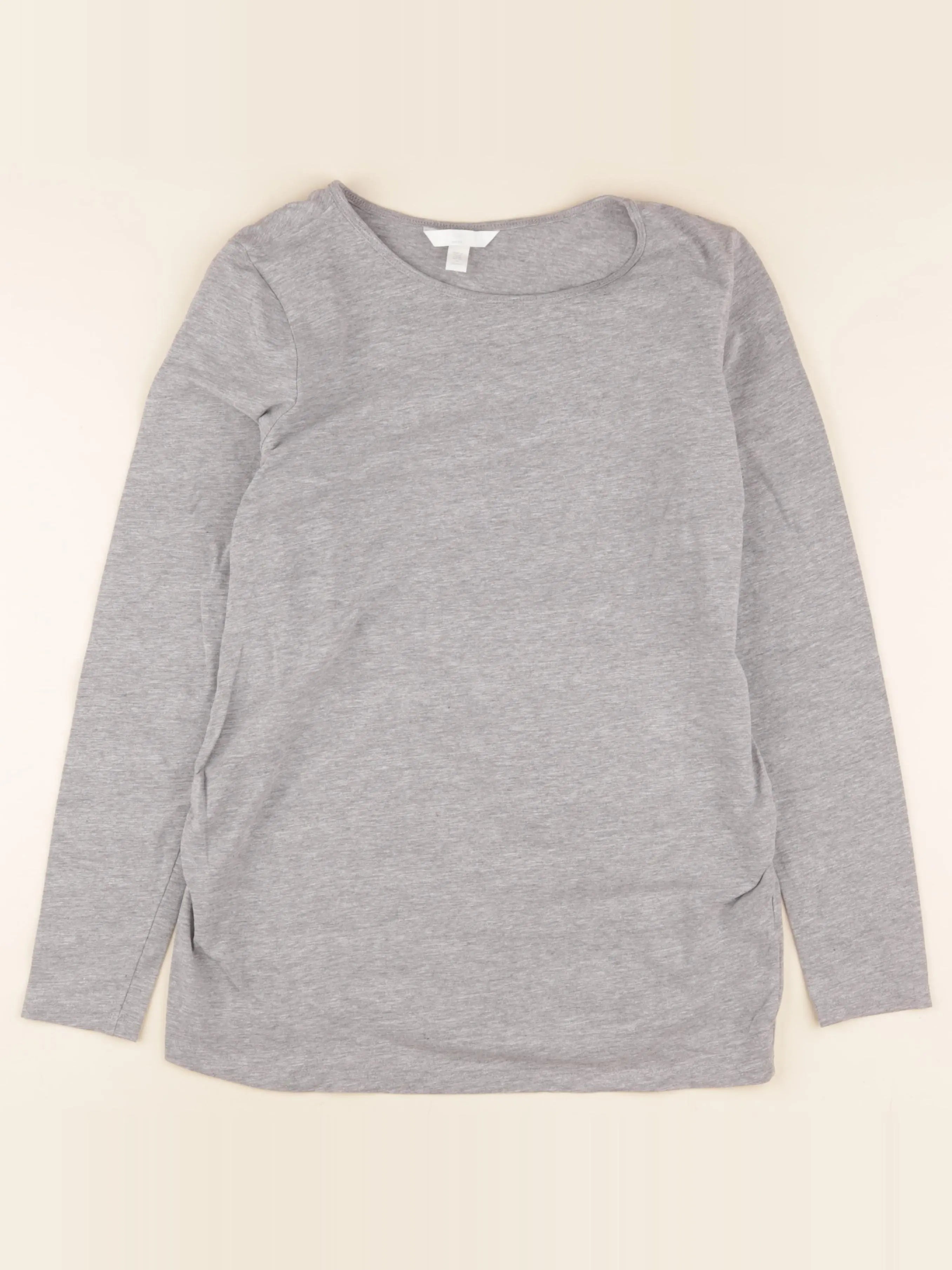 H&M - tee-shirt grossesse gris - m