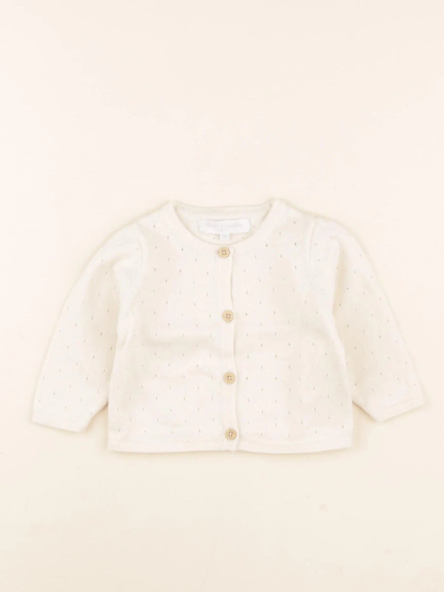 Cadet Rousselle - gilet beige - 3 mois