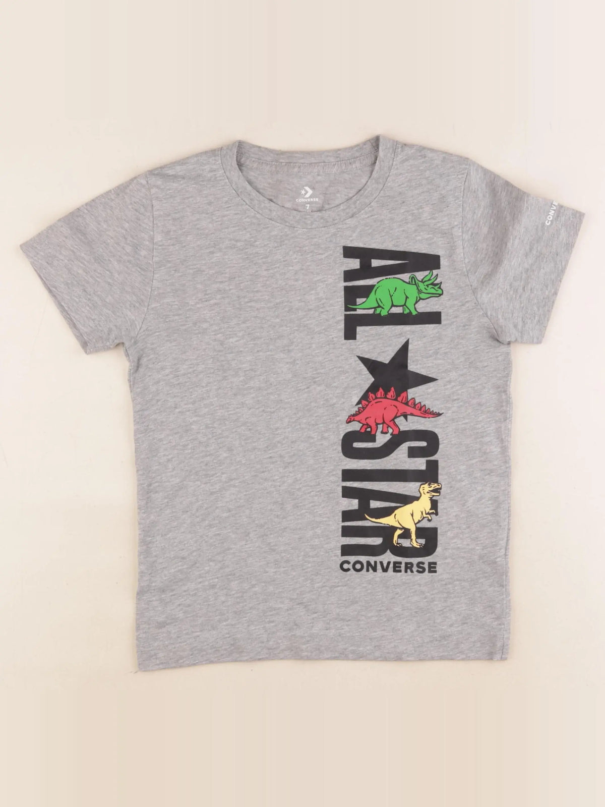 Converse - tee-shirt gris - 7 ans