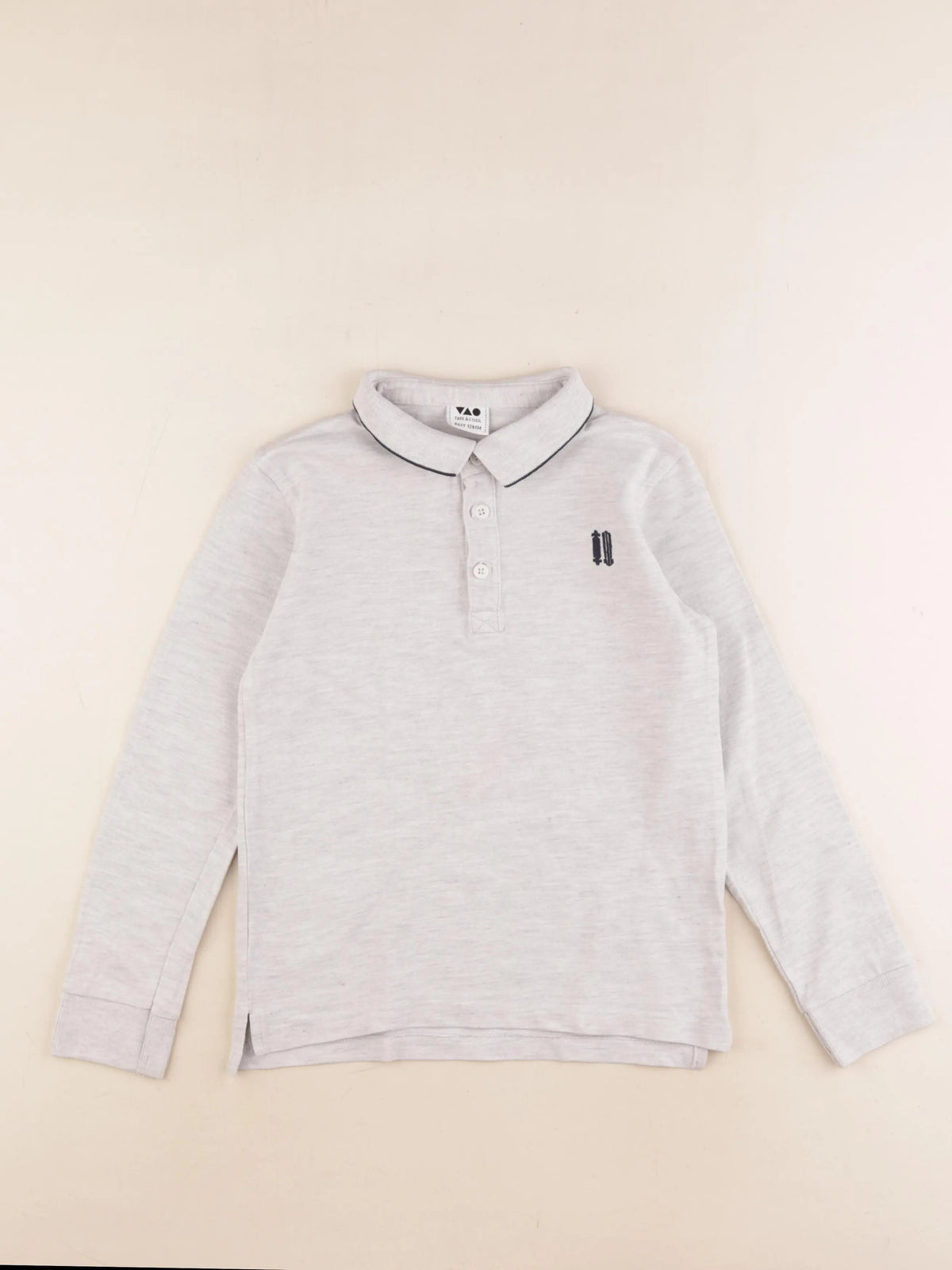 Tape à l'oeil - polo gris - 8 ans