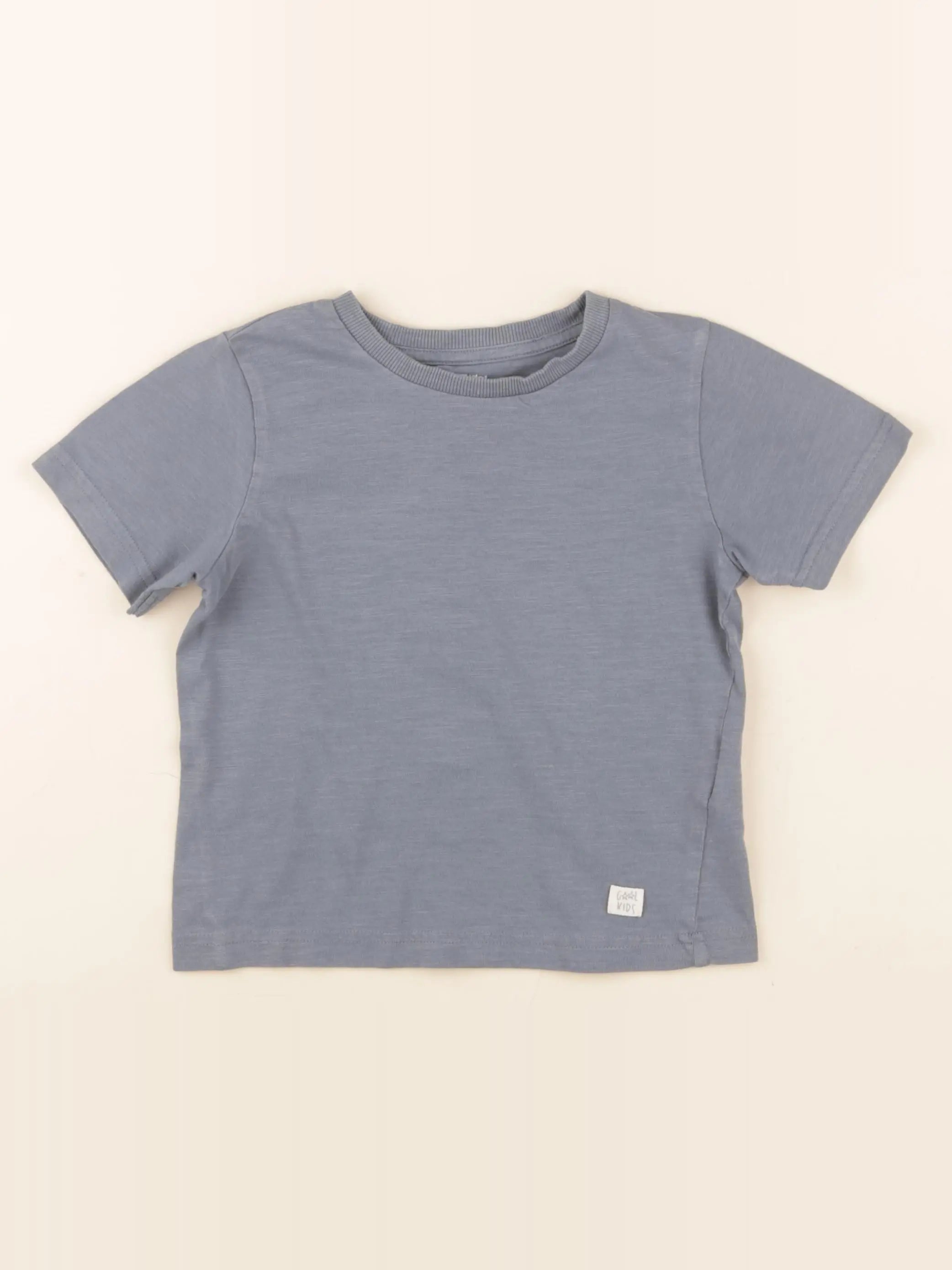 Vertbaudet - tee-shirt bleu - 4 ans