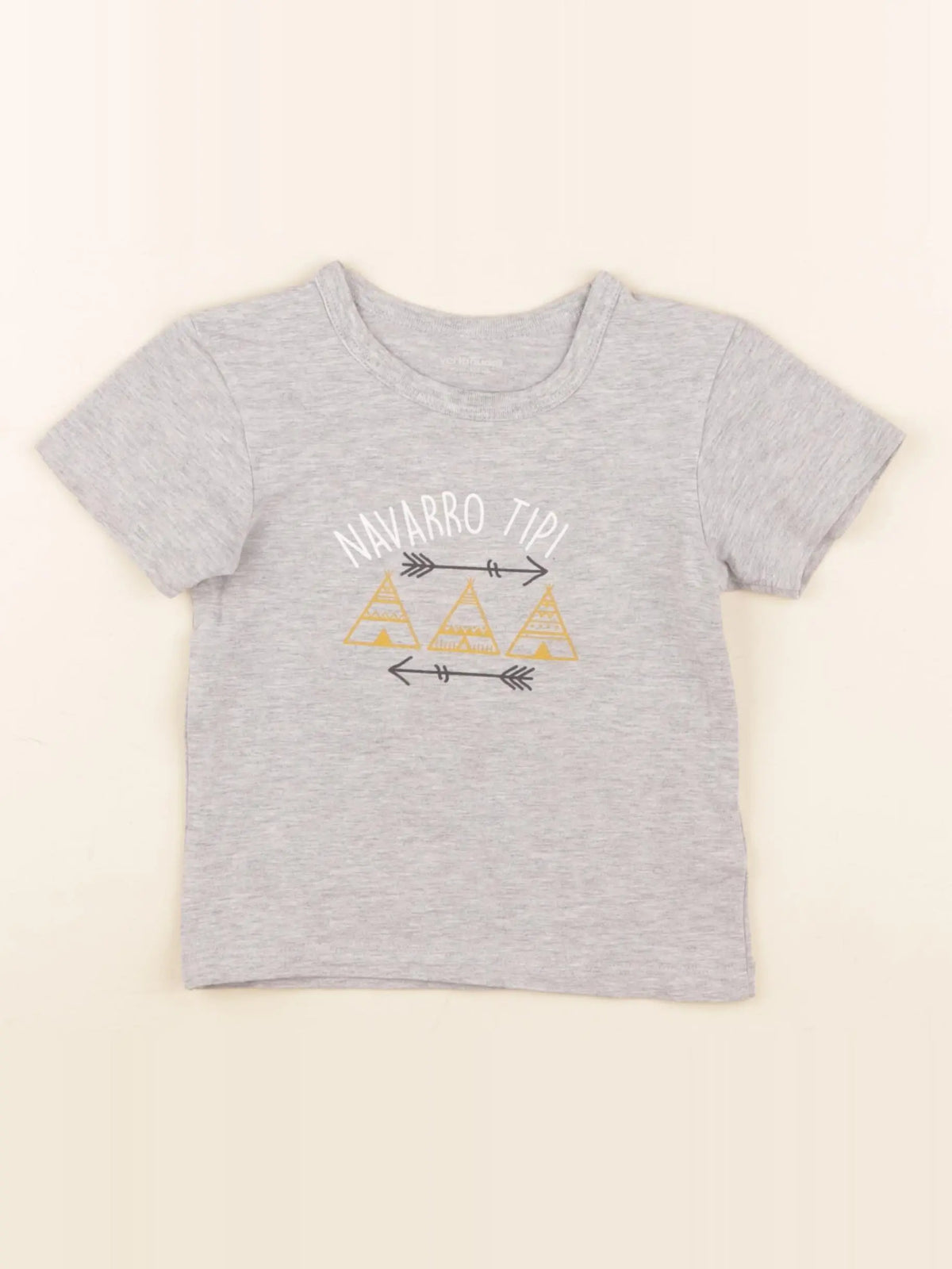 Vertbaudet - tee-shirt gris - 4 ans