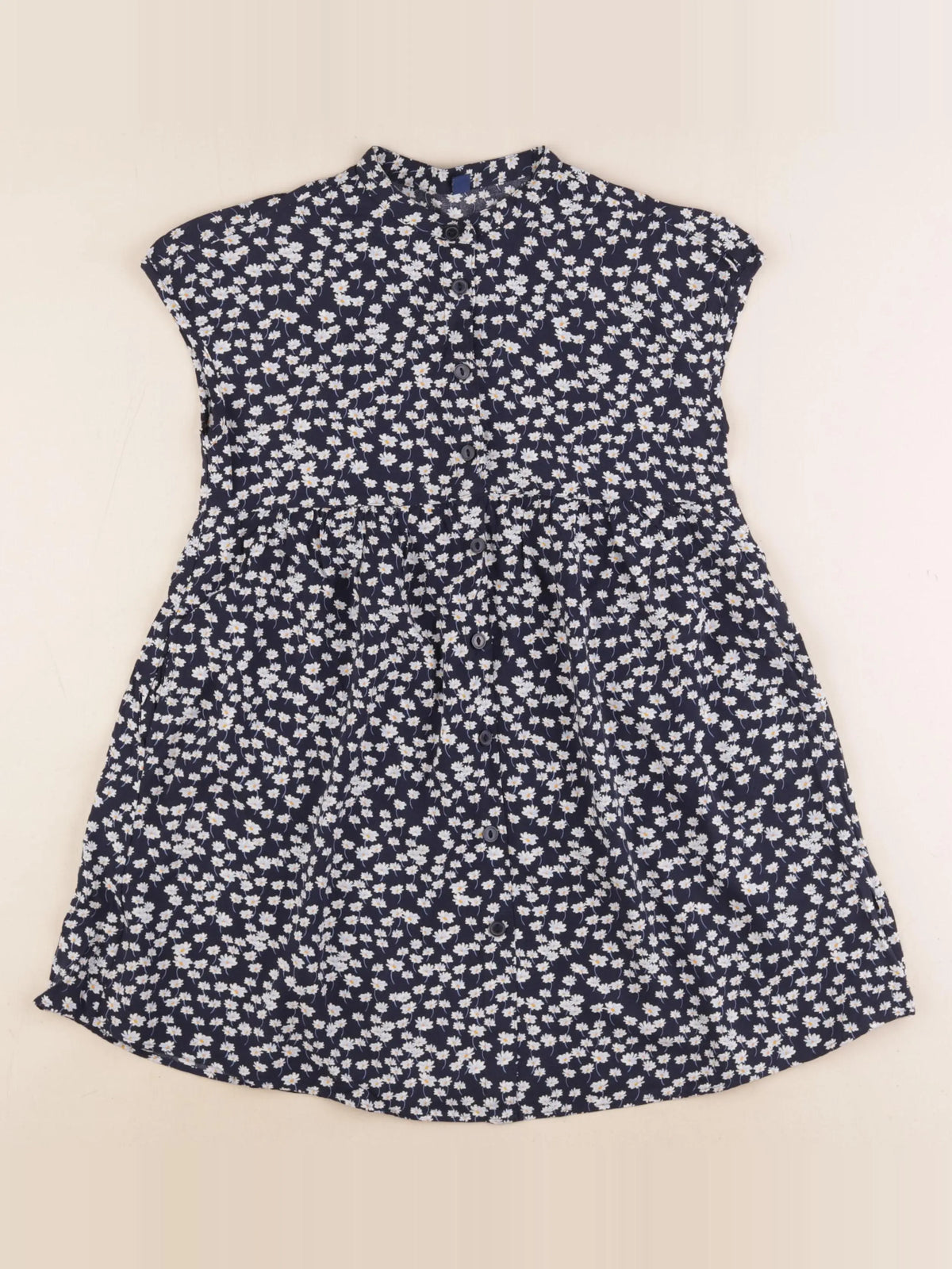 Uniqlo - robe bleu - 5/6 ans