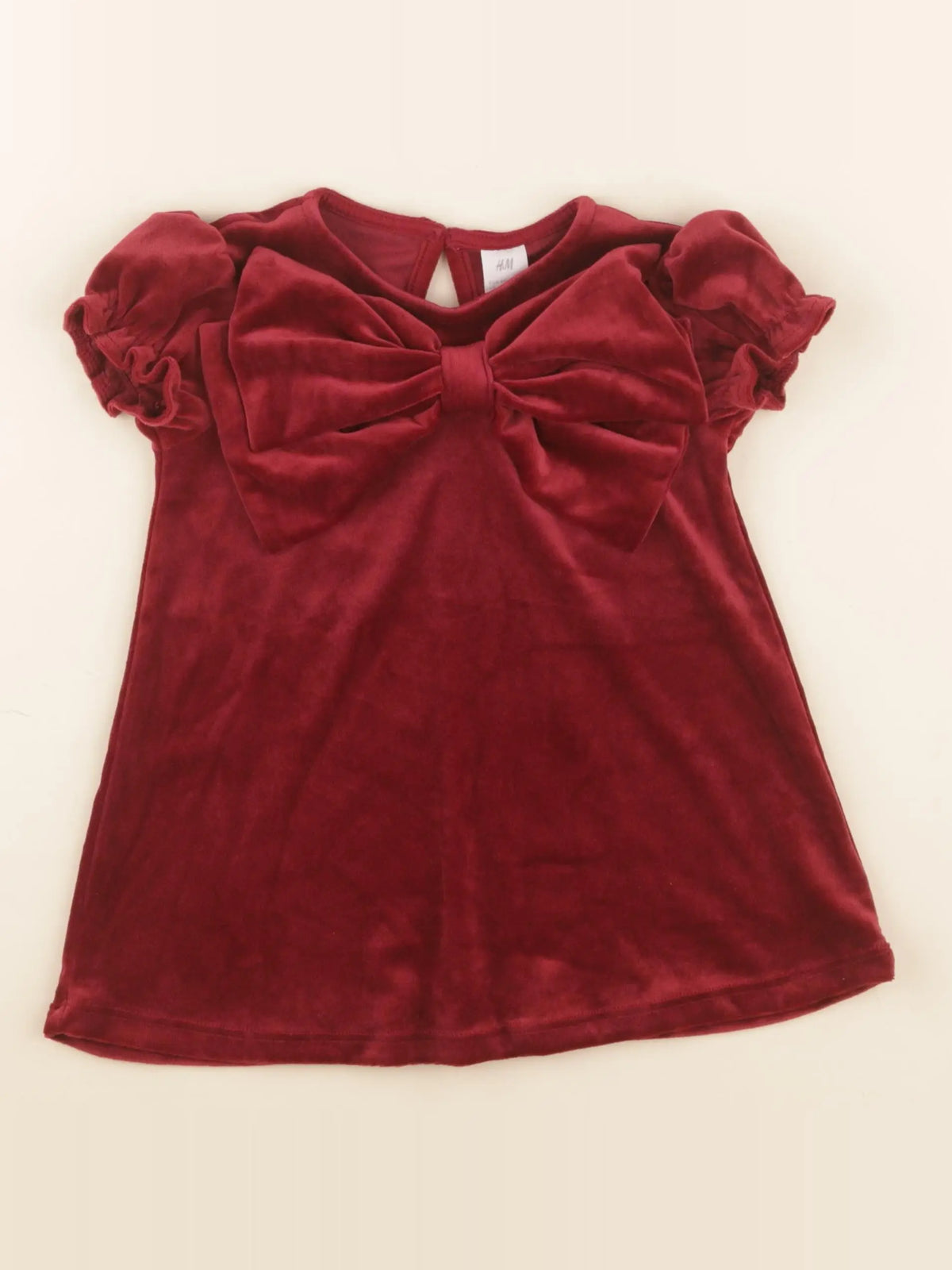 H&M - robe rouge - 9/12 mois