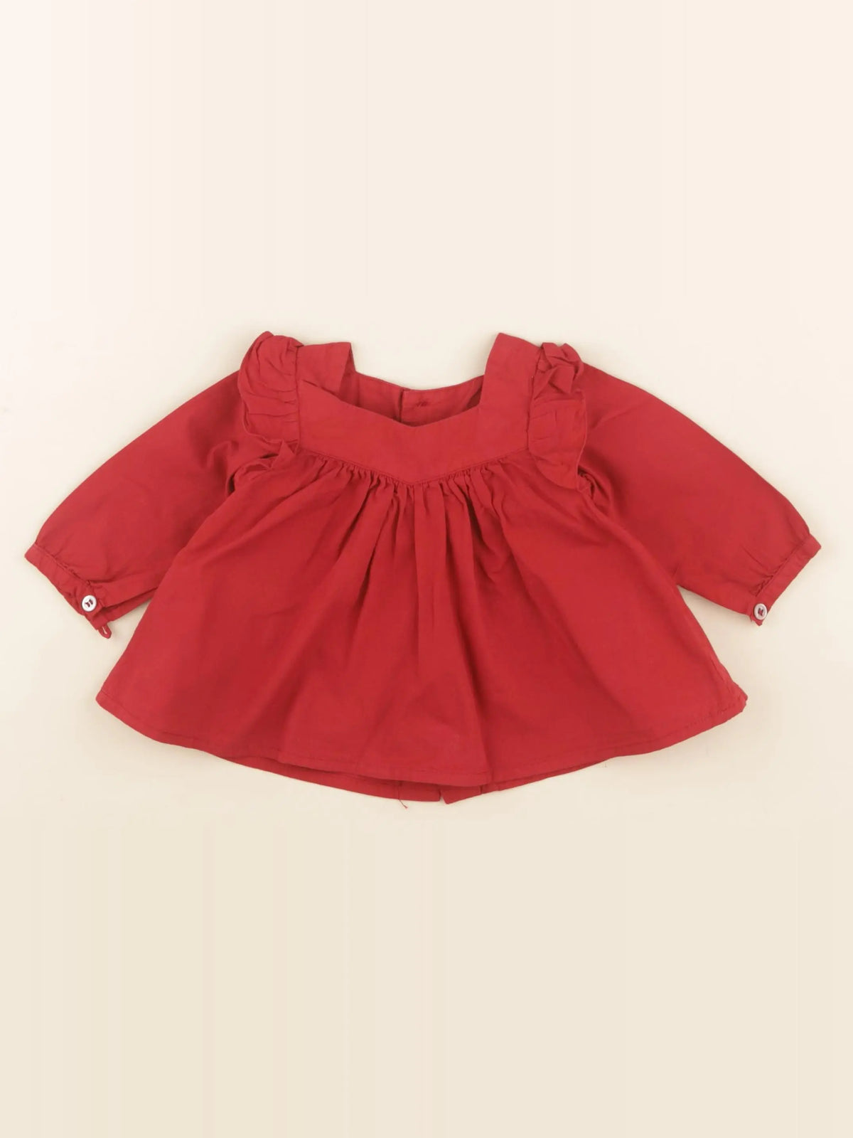 Bonton - blouse rouge - 6 mois