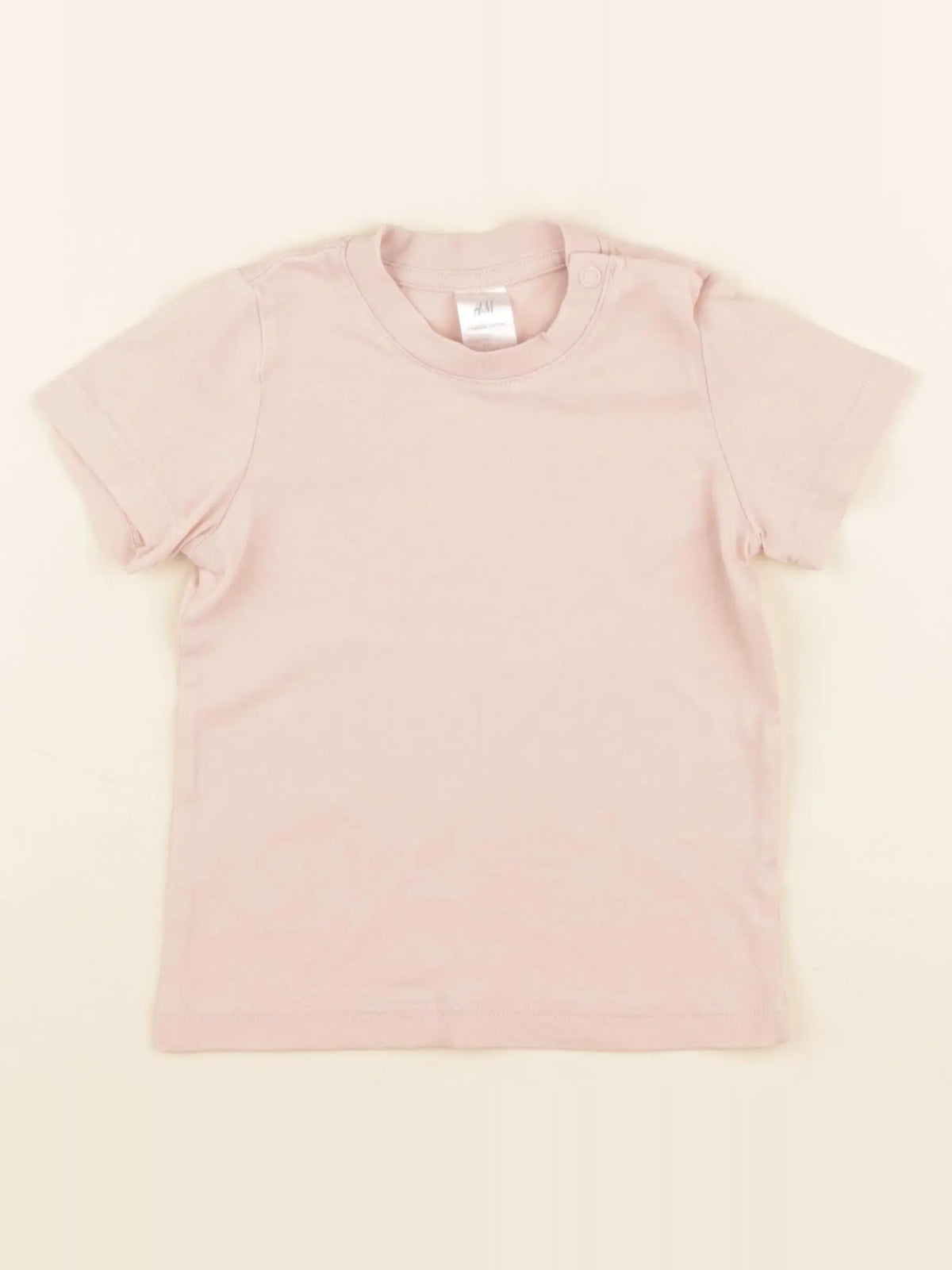 H&M - tee-shirt rose - 6/9 mois