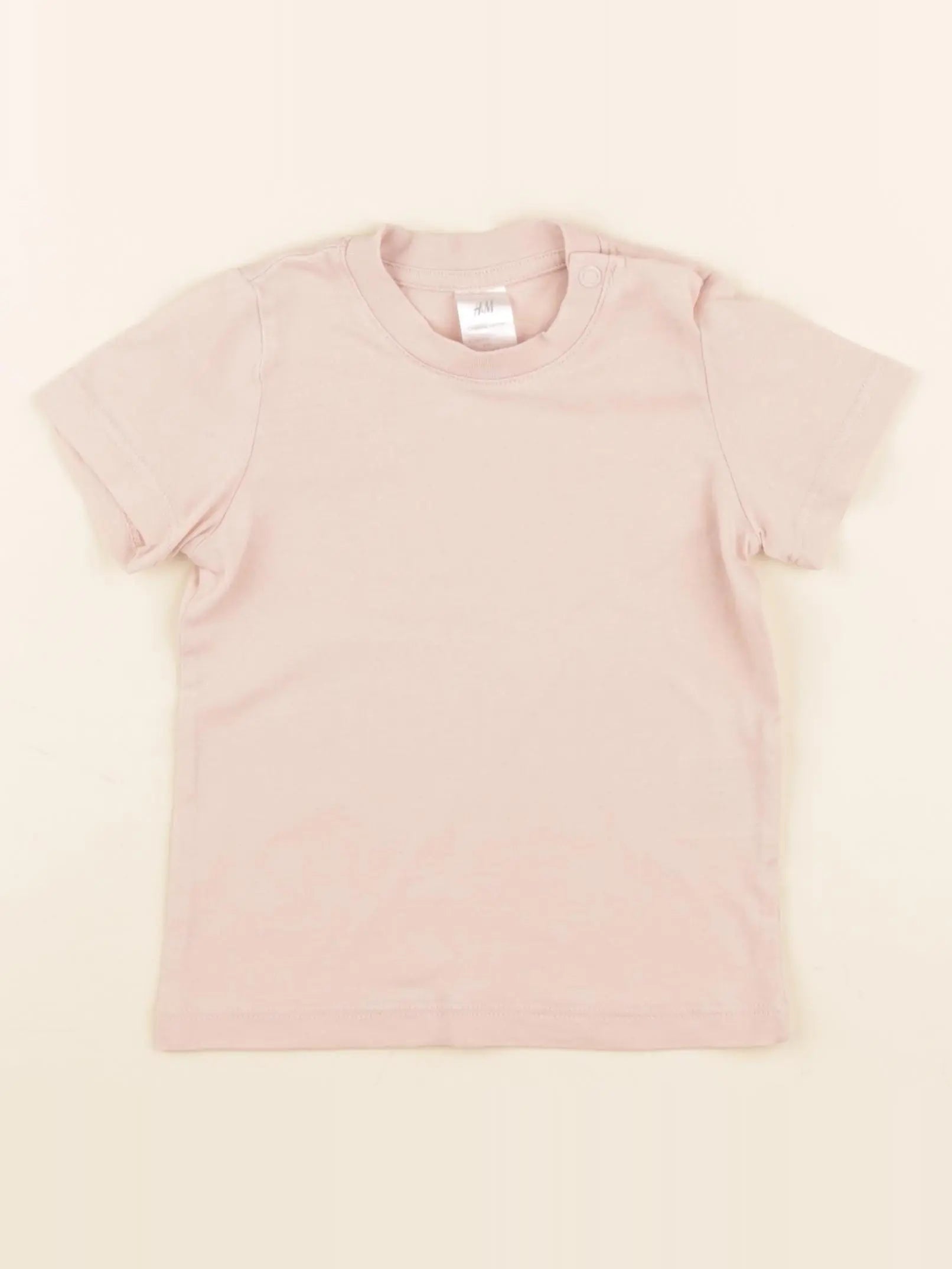 H&M - tee-shirt rose - 6/9 mois