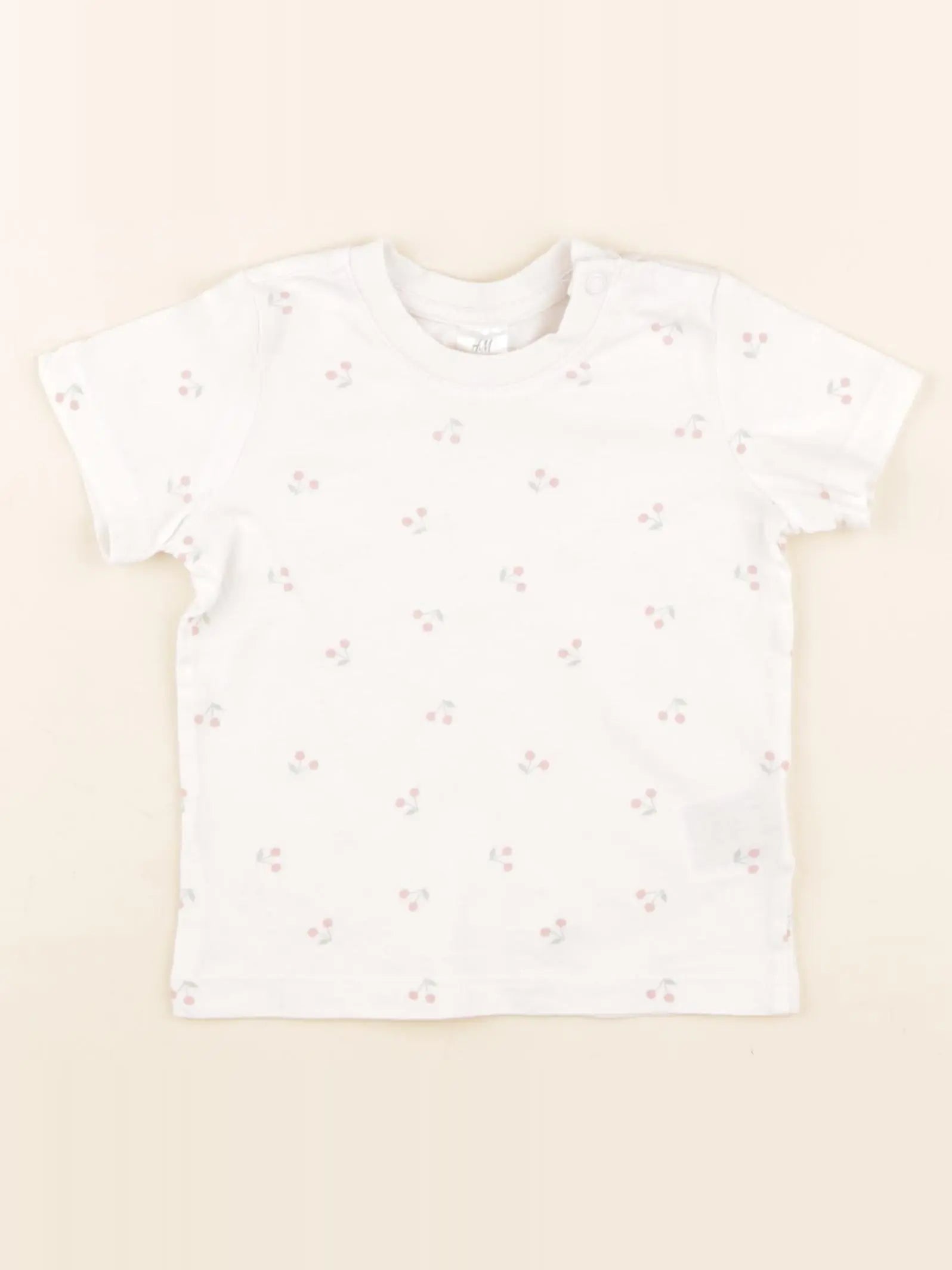 H&M - tee-shirt blanc - 6/9 mois