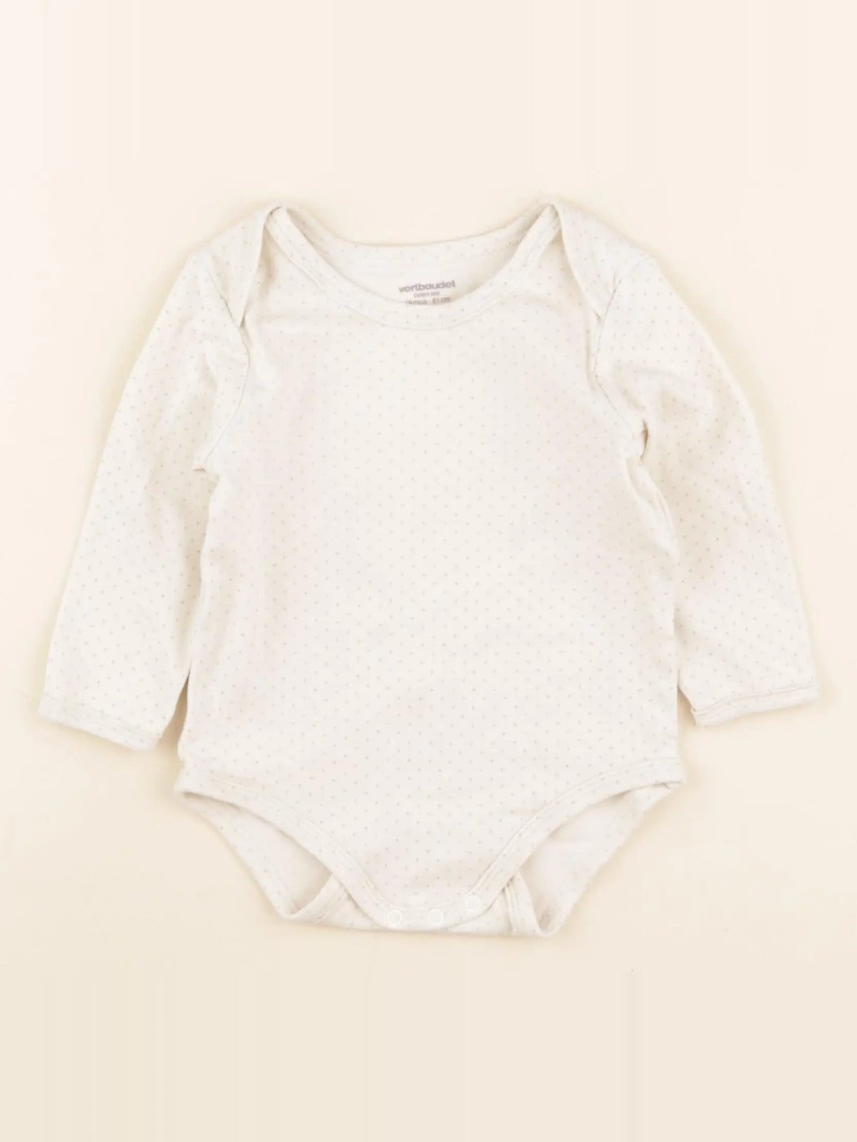 Vertbaudet - body beige - 18 mois