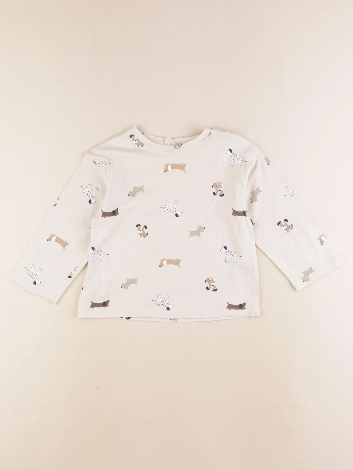 H&M - tee-shirt beige - 18/24 mois