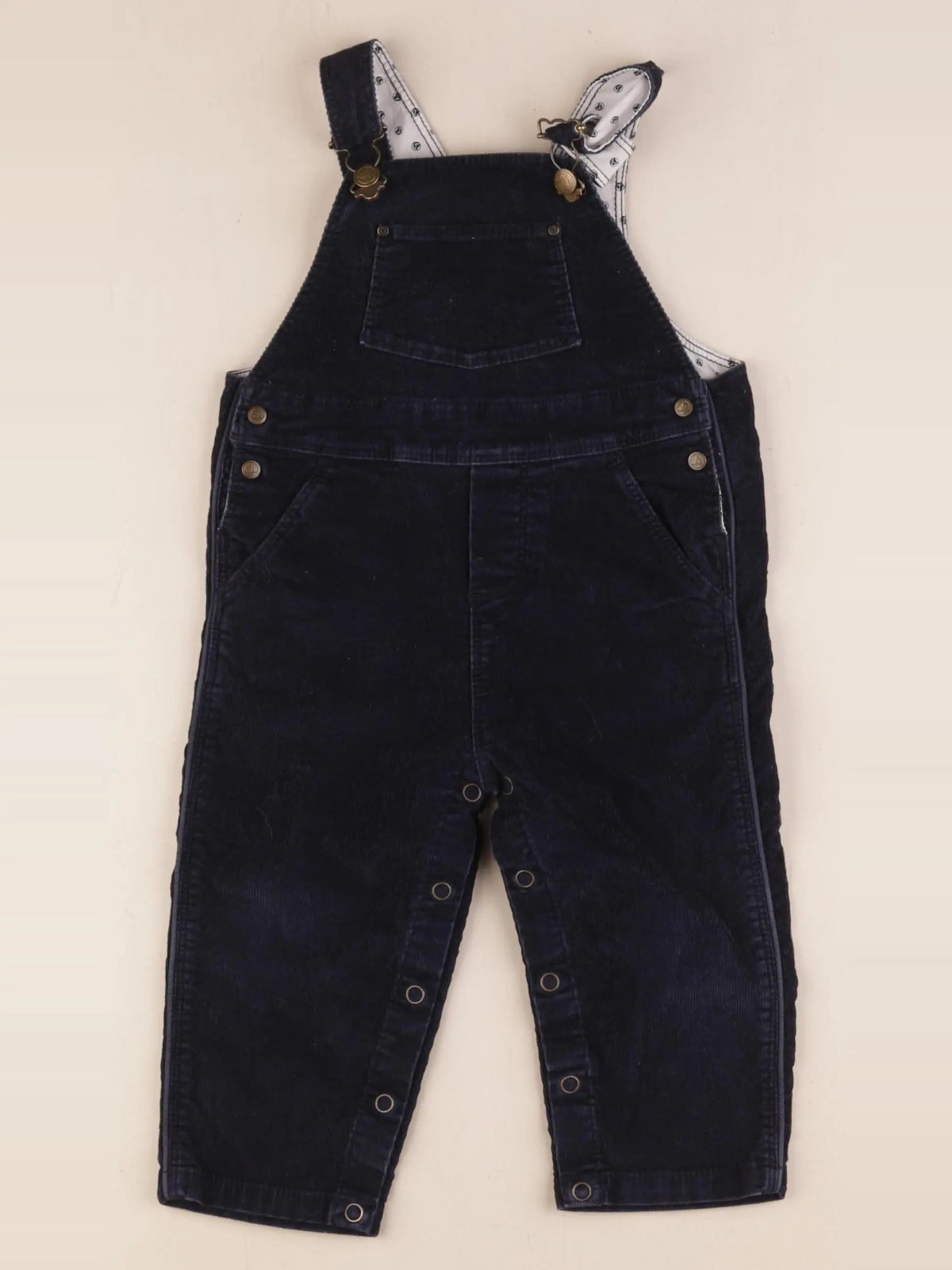 Petit Bateau - salopette bleu - 1 an