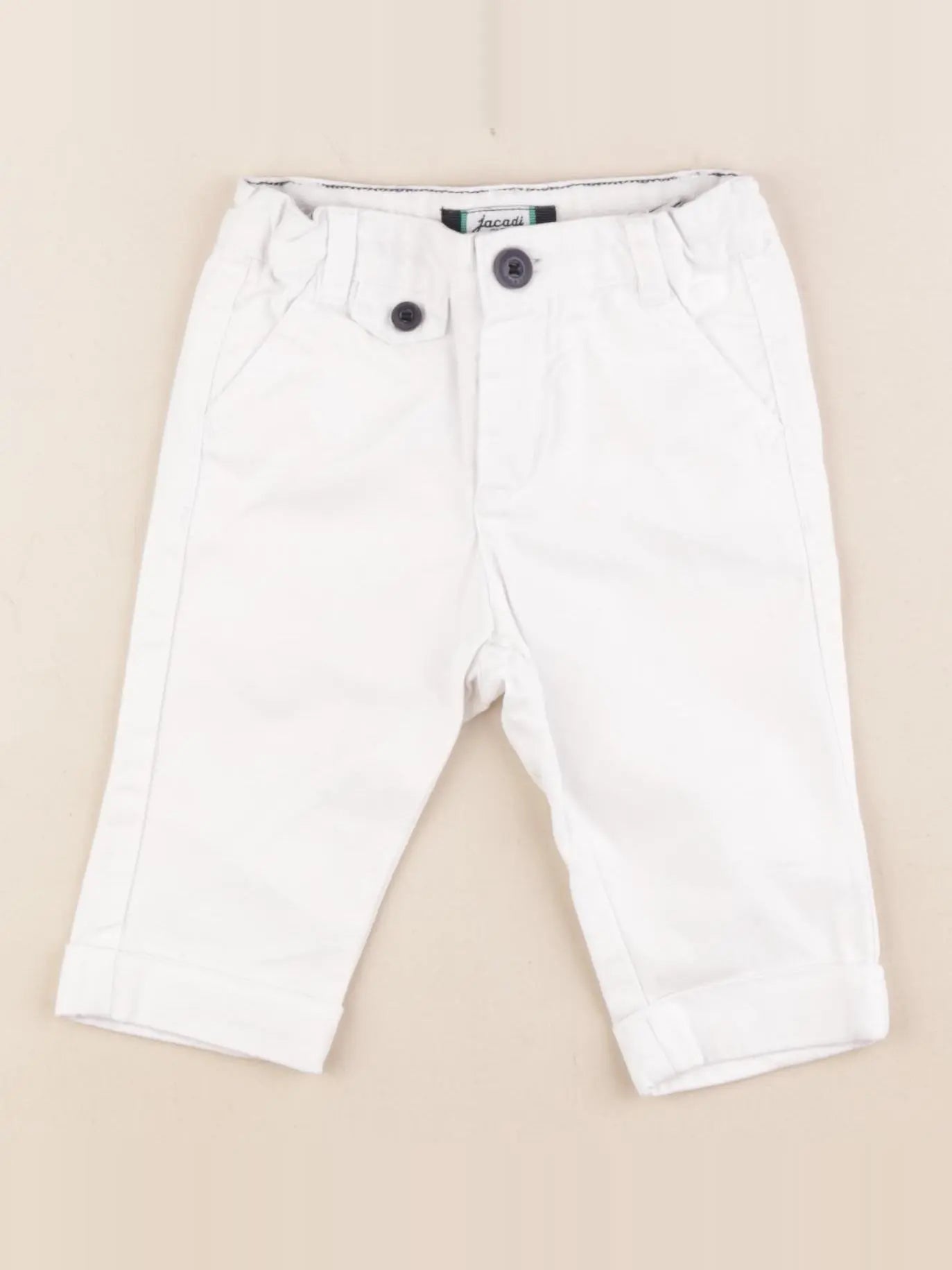Jacadi - pantalon blanc - 6 mois