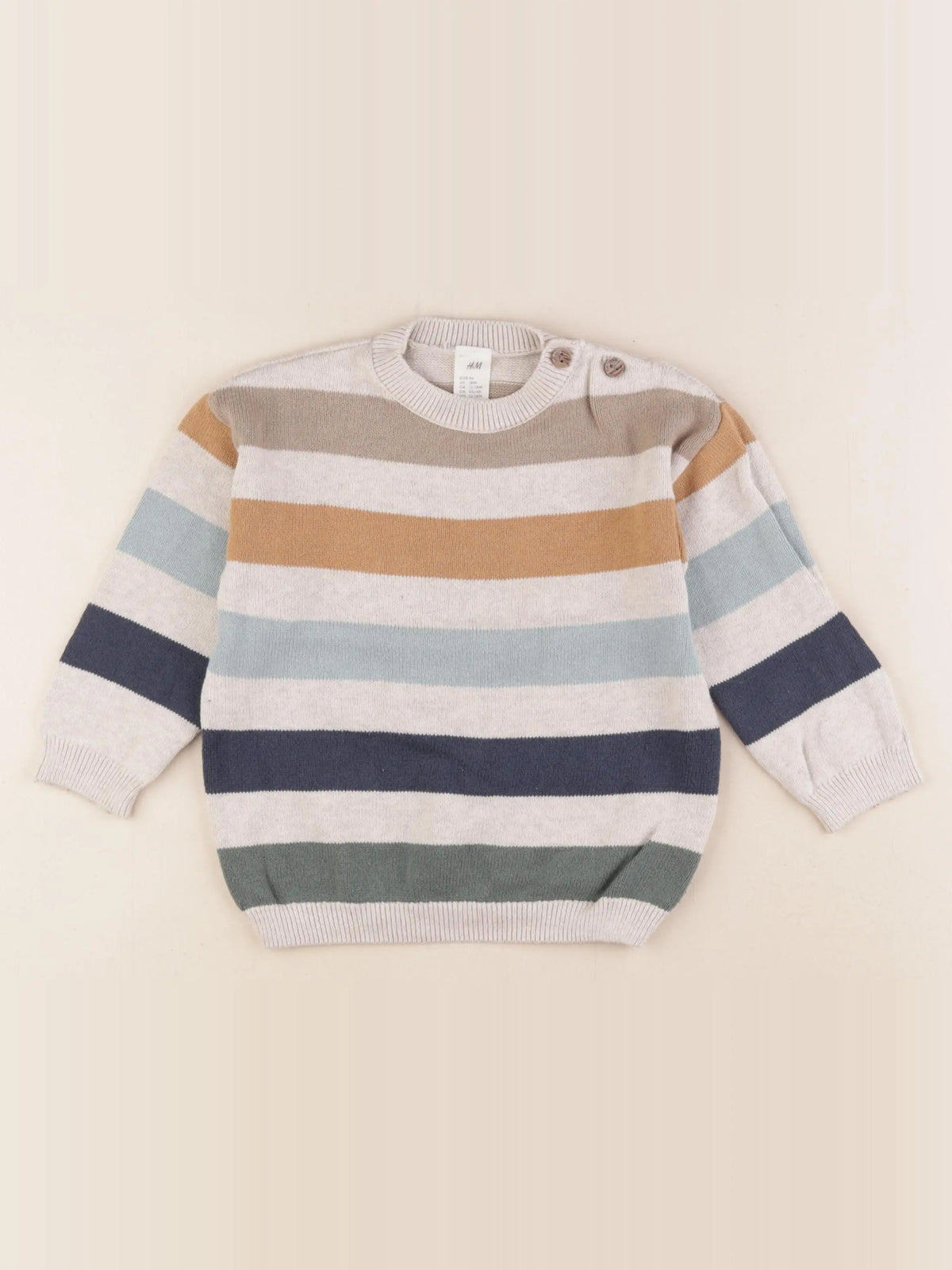 H&M - pull multicolore - 12/18 mois