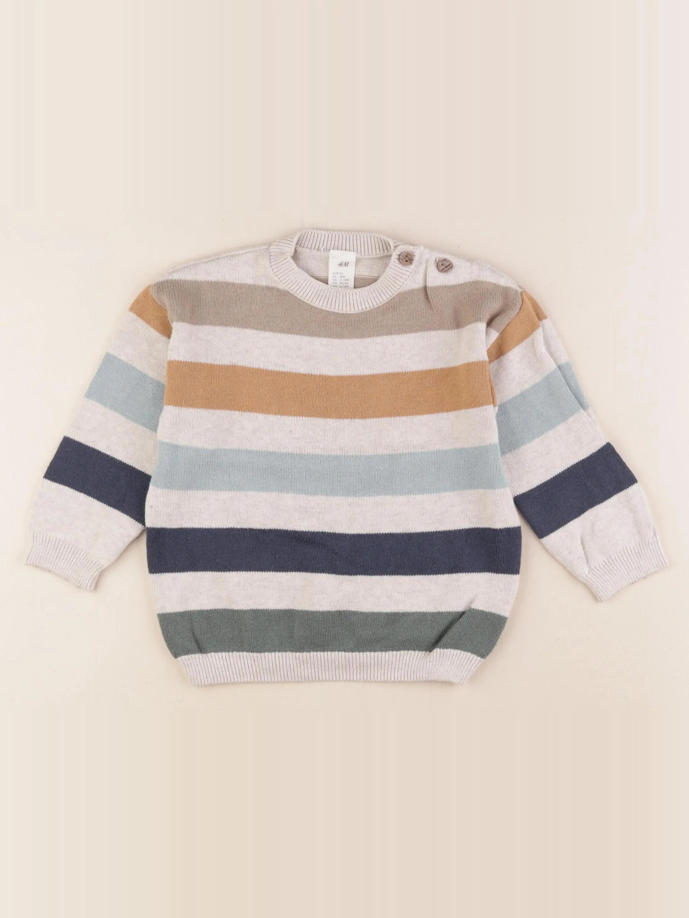 H&M - pull multicolore - 12/18 mois