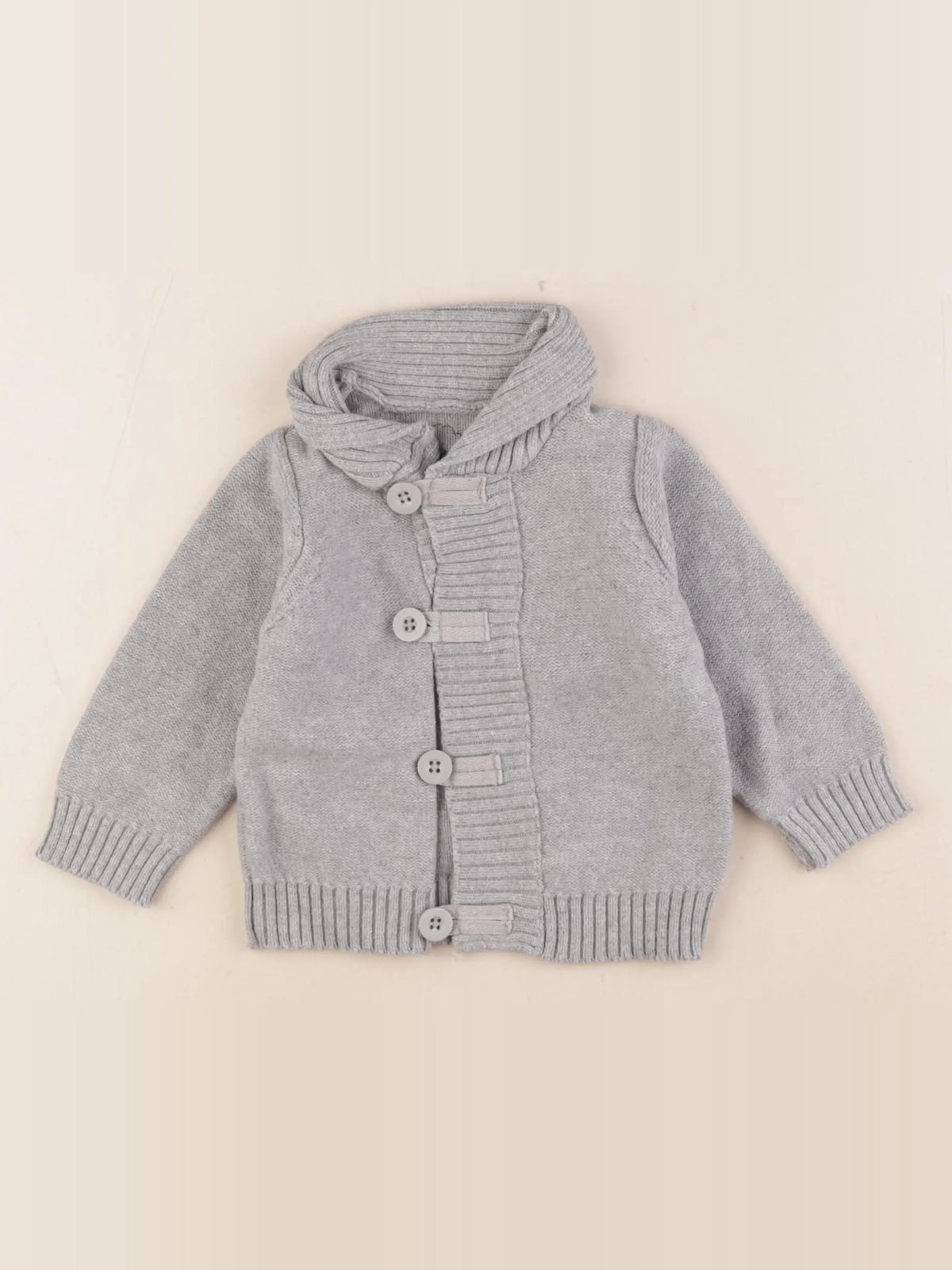 Tape à l'oeil - gilet gris - 9 mois