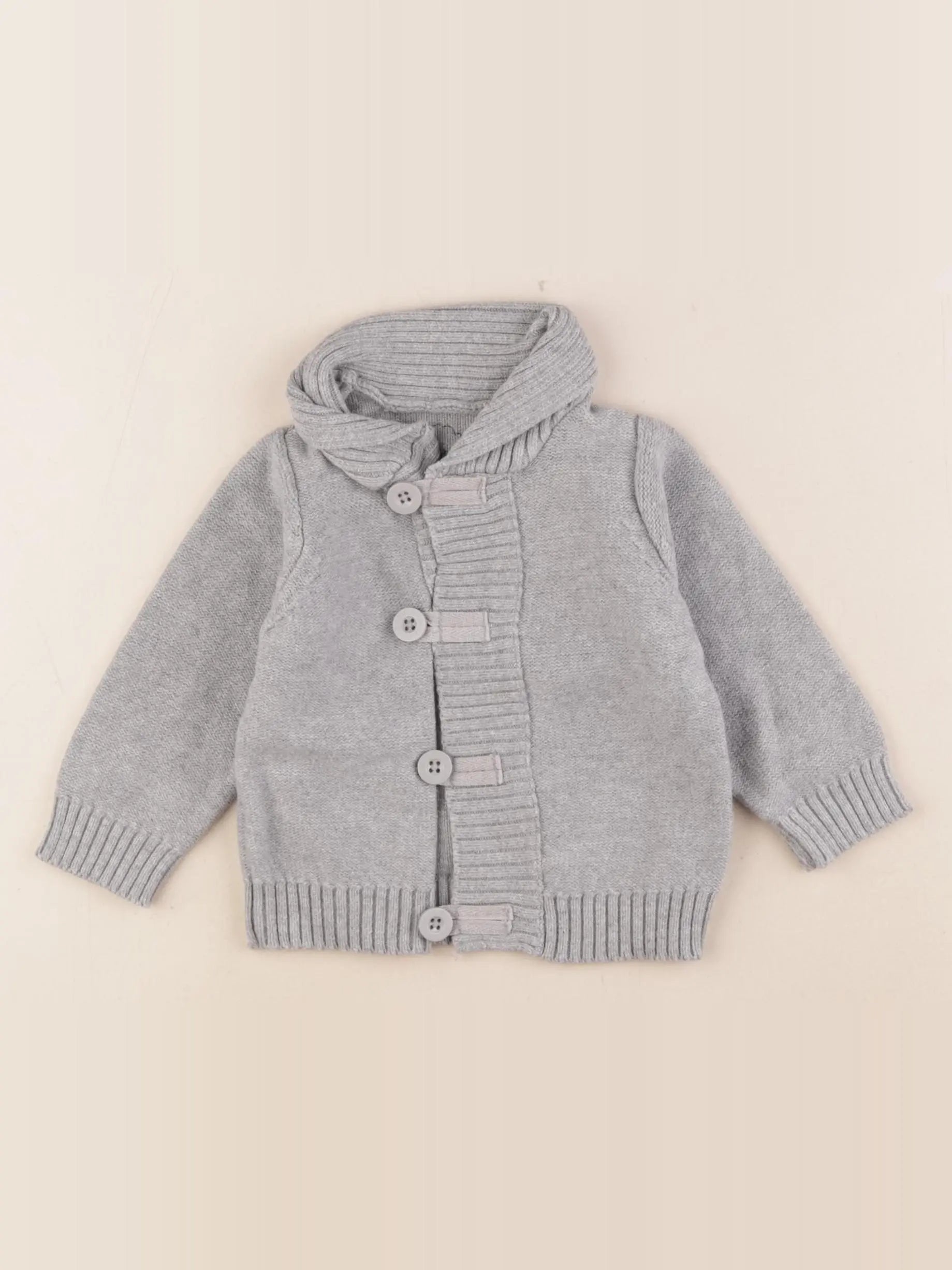 Tape à l'oeil - gilet gris - 9 mois