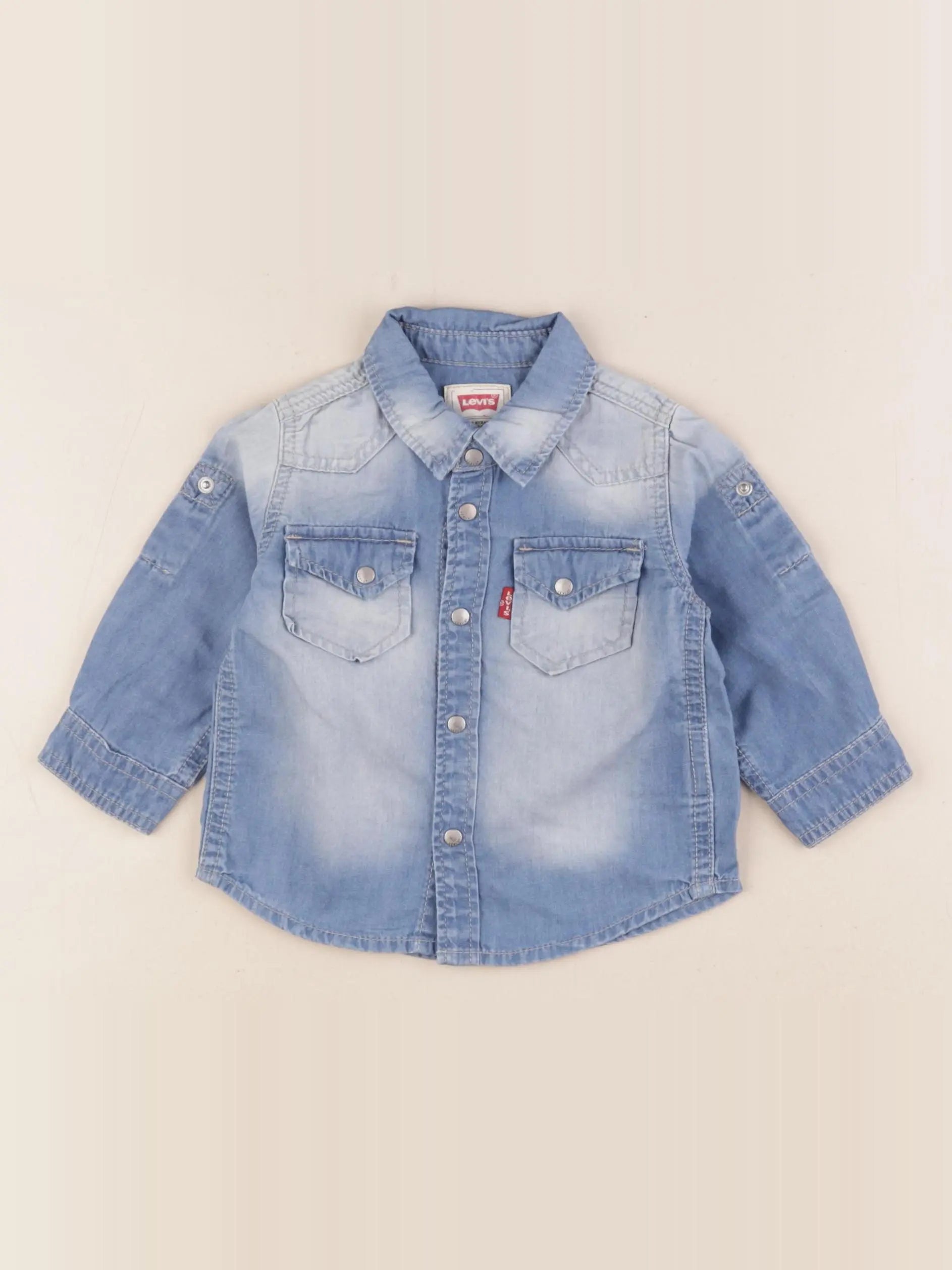 Levi's - chemise imprimé au dos bleu - 6 mois