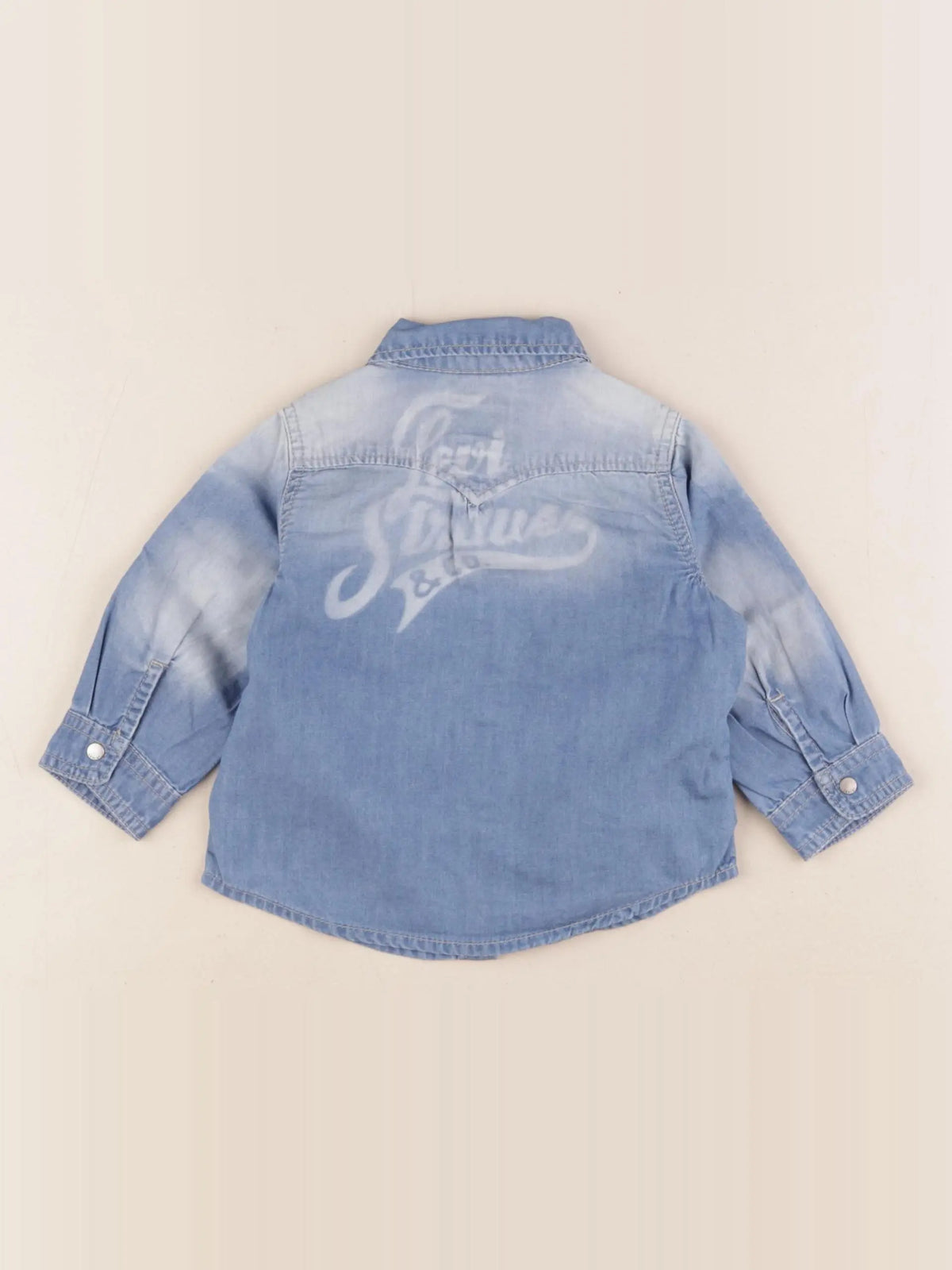 Levi's - chemise imprimé au dos bleu - 6 mois
