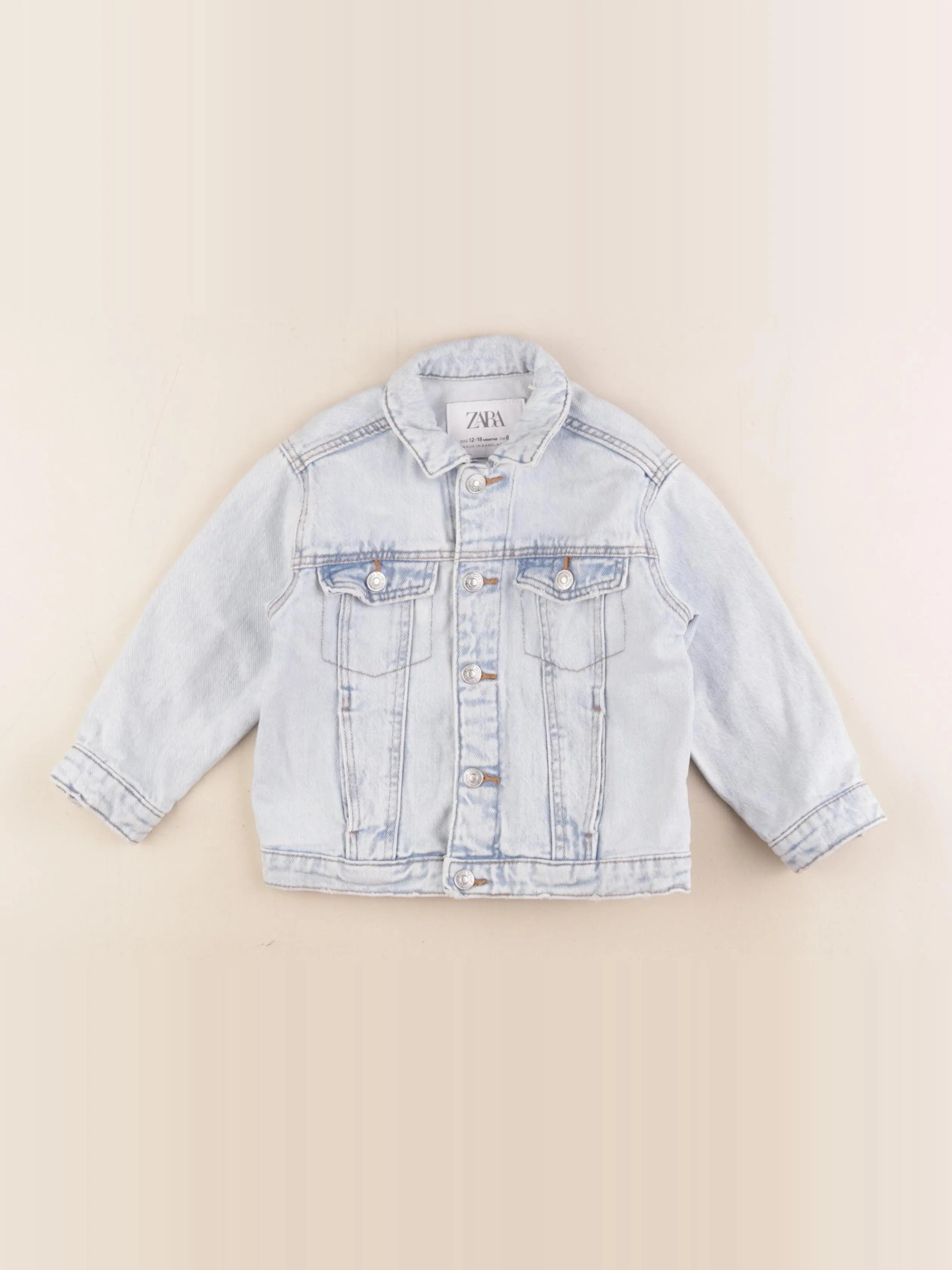 Zara - veste bleu - 12/18 mois