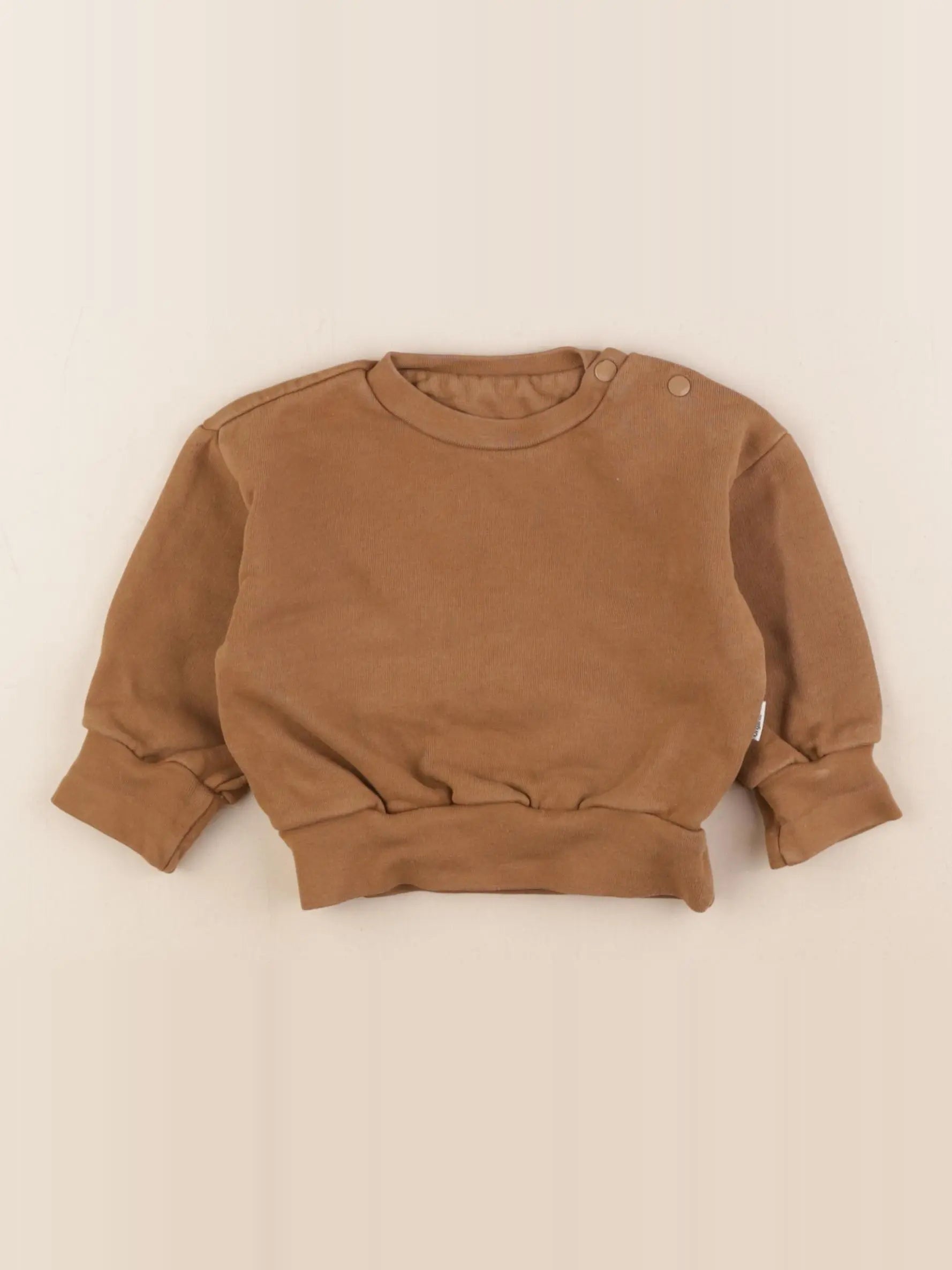 Poudre Organic - sweat marron - 6 mois