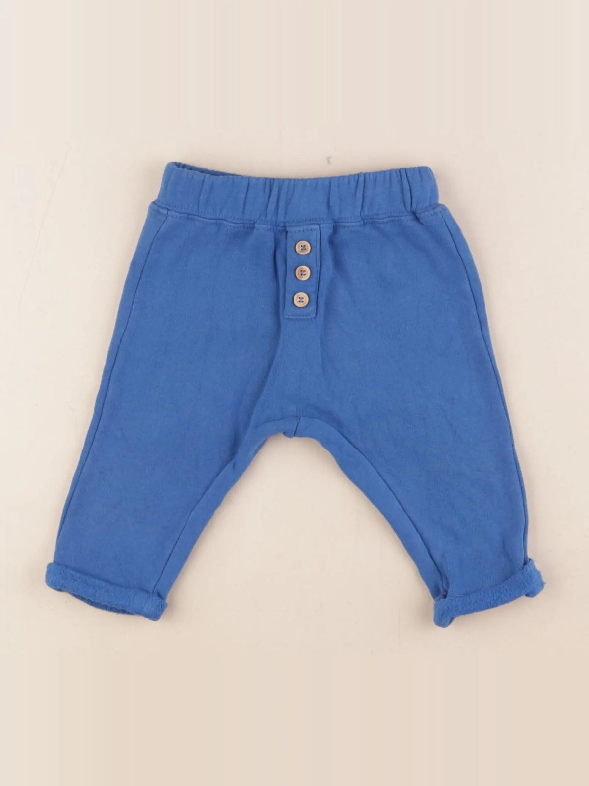 Moulin Roty - sarouel doublé bleu - 6 mois