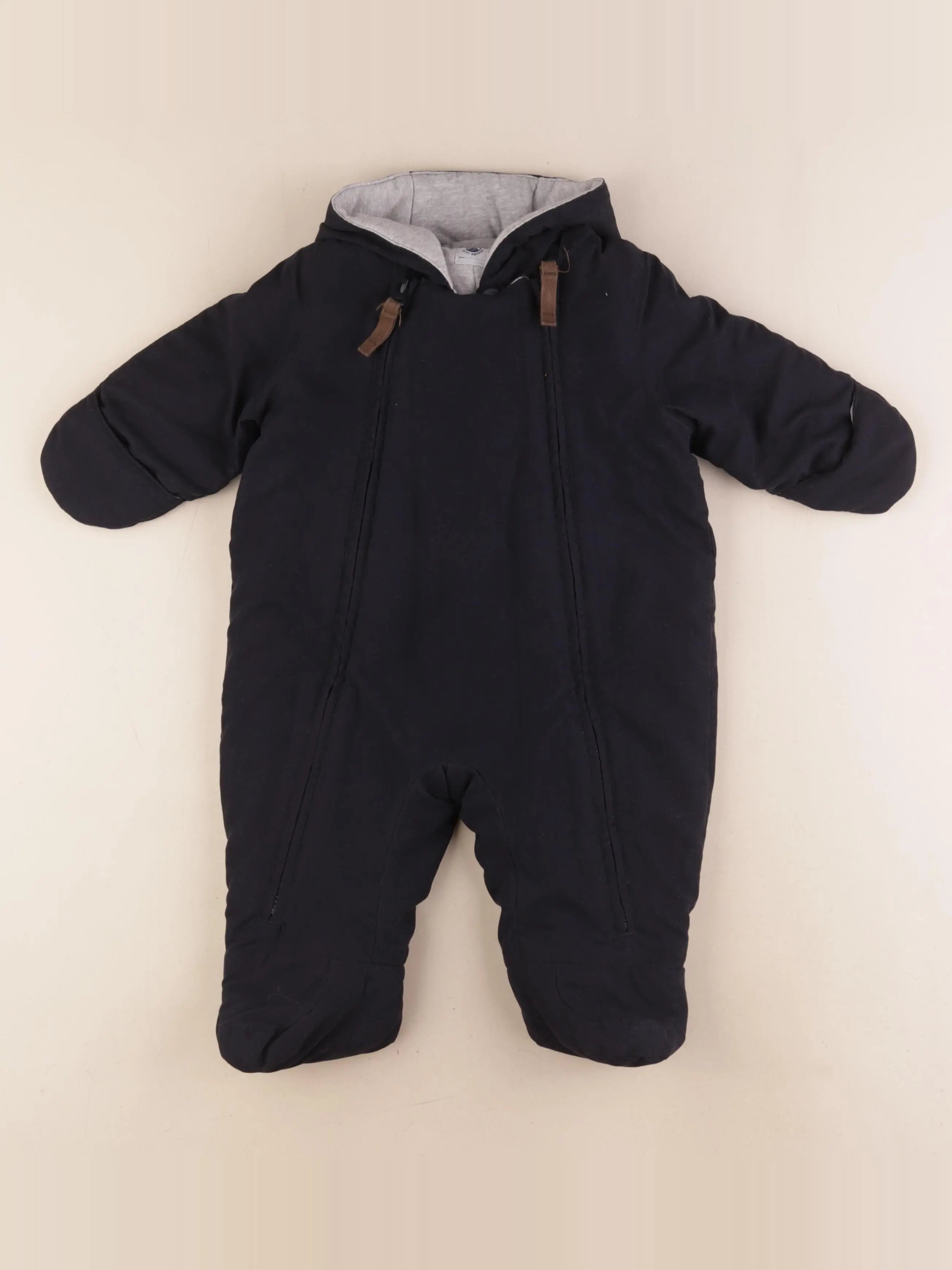 Petit Bateau - combi-pilote bleu - 6 mois