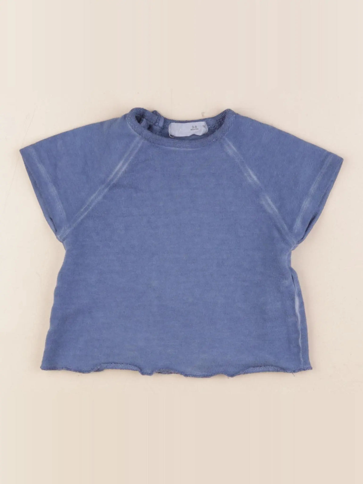 Zara - tee-shirt bleu - 3/6 mois
