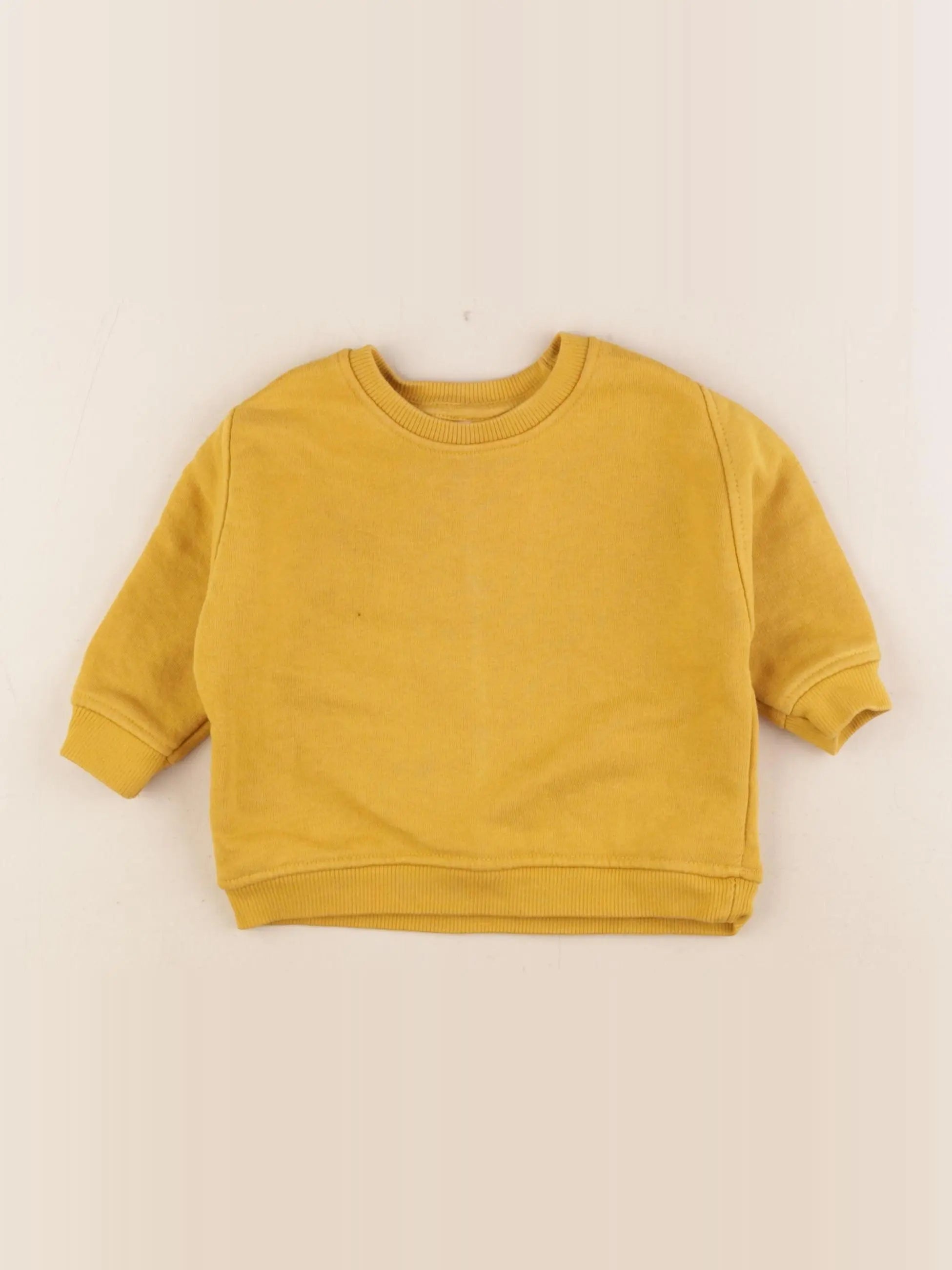 Zara - sweat jaune - 3/6 mois
