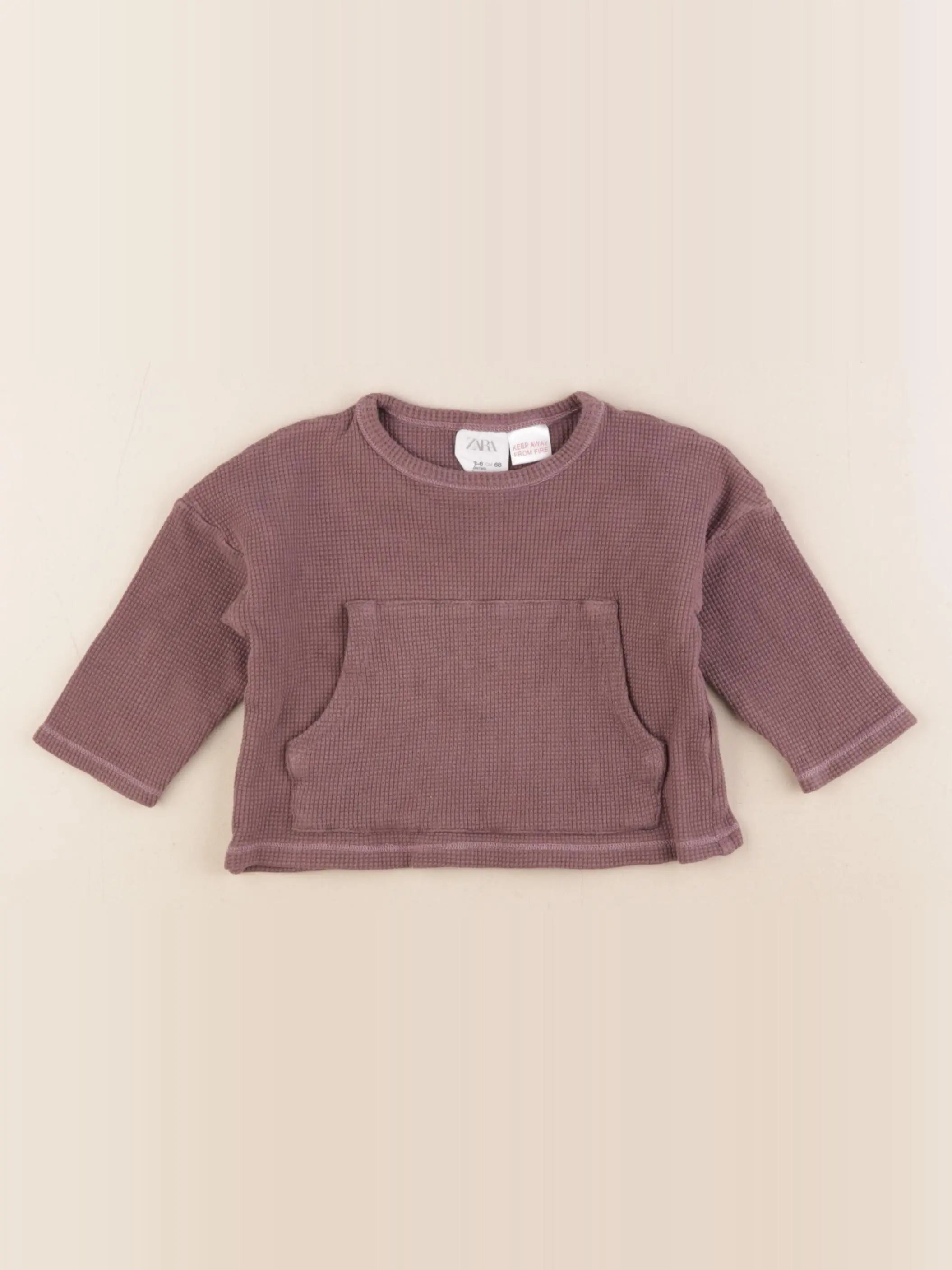 Zara - tee-shirt violet - 3/6 mois