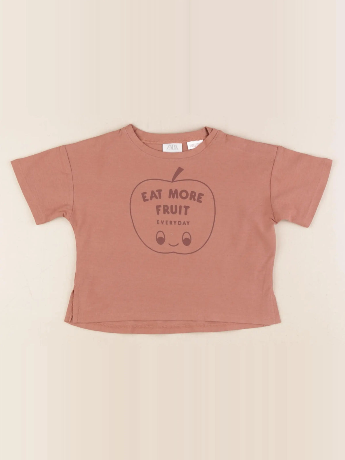 Zara - tee-shirt marron - 3/6 mois