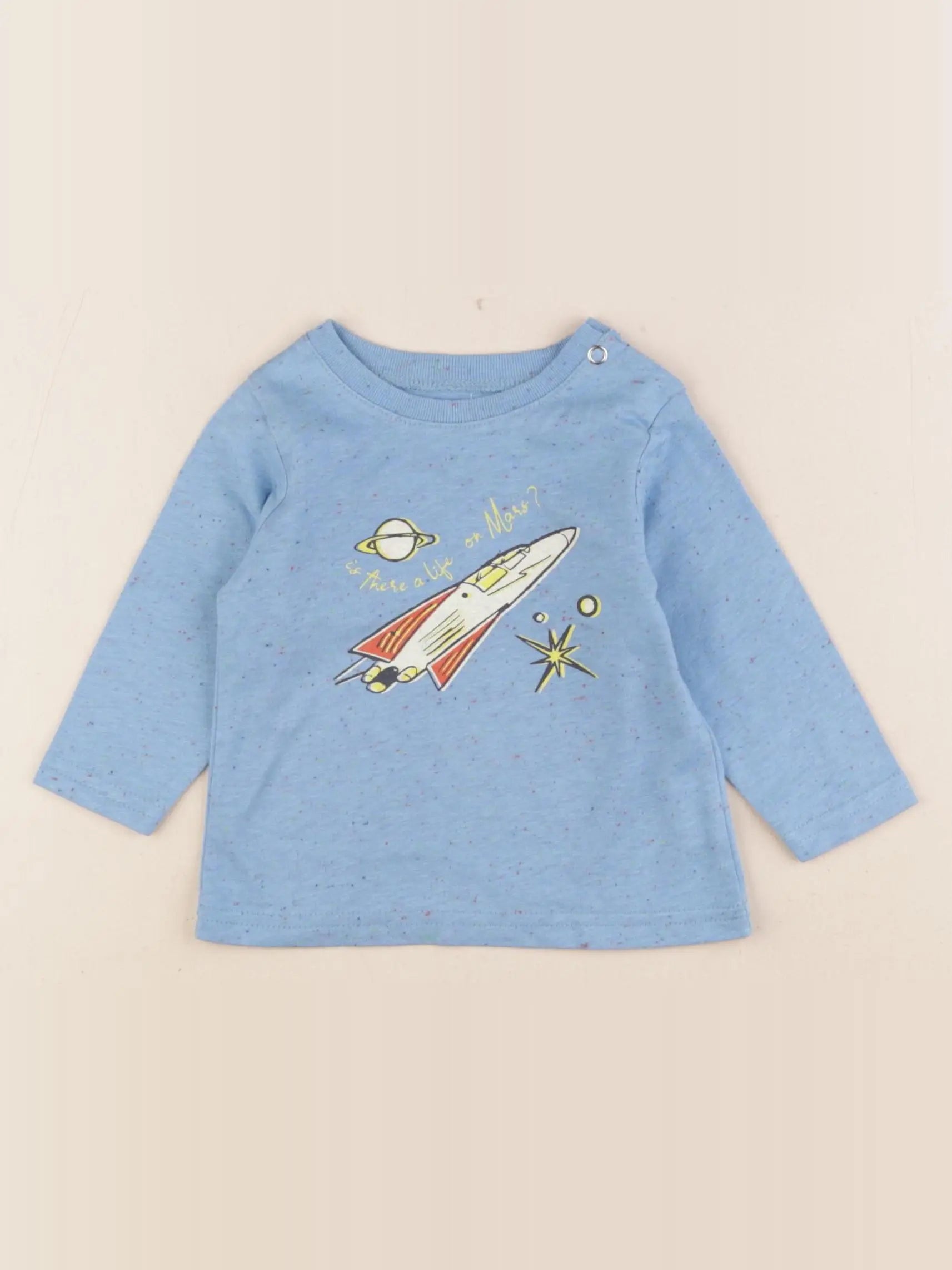 Arsène et les pipelettes - tee-shirt bleu - 6 mois