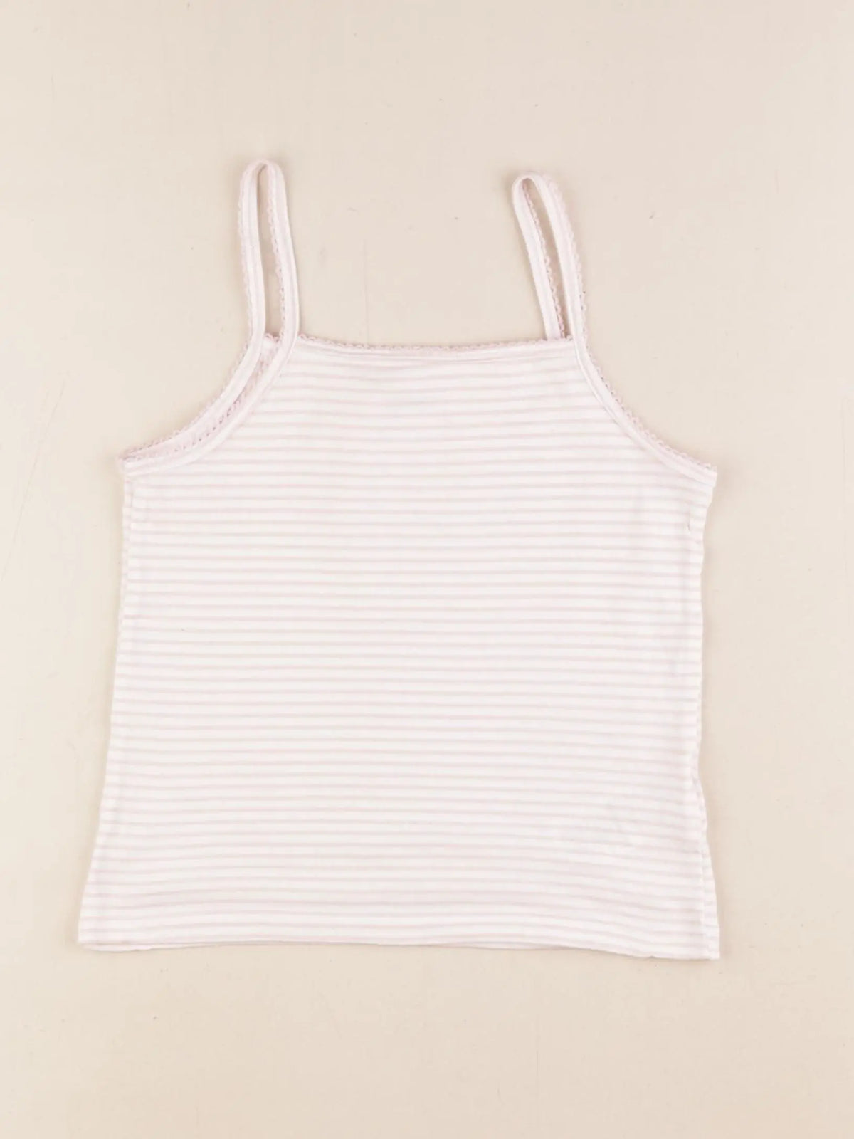Vertbaudet - maillot de corps blanc, rose - 6 ans