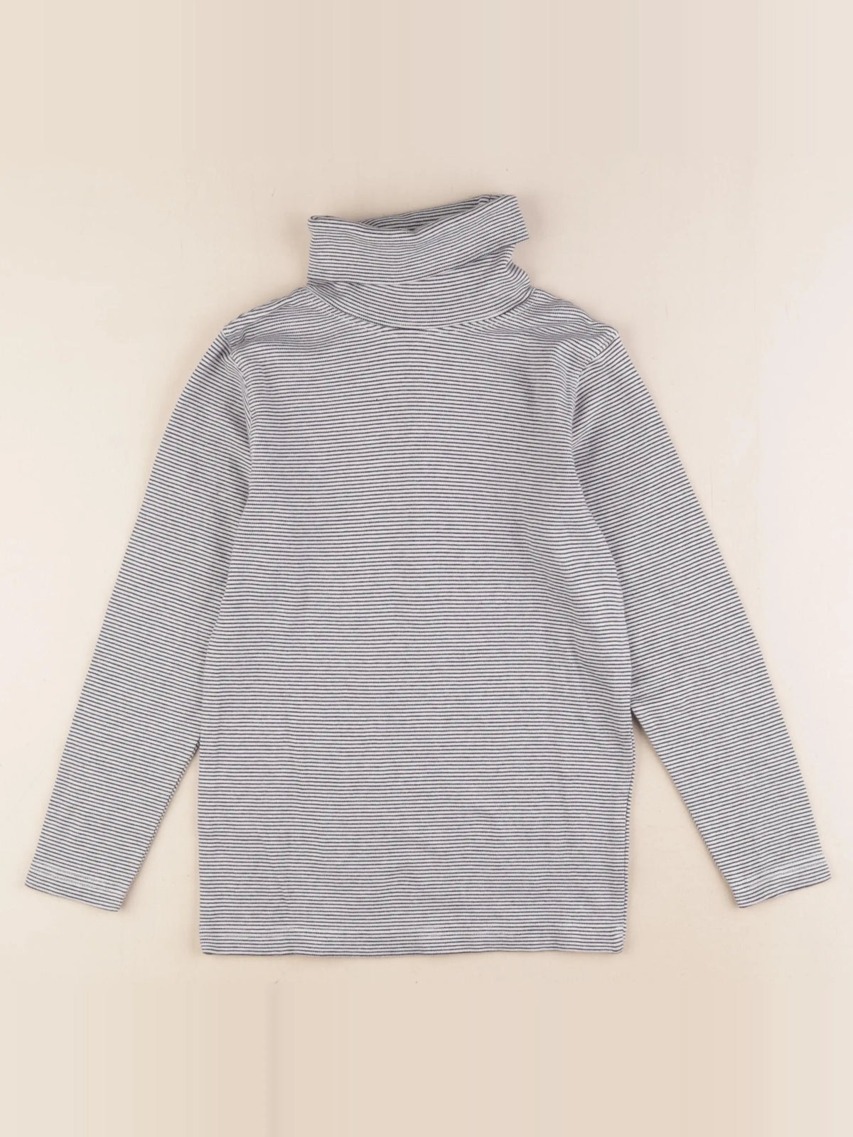 Buissonnière - sous-pull blanc, bleu - 8/9 ans