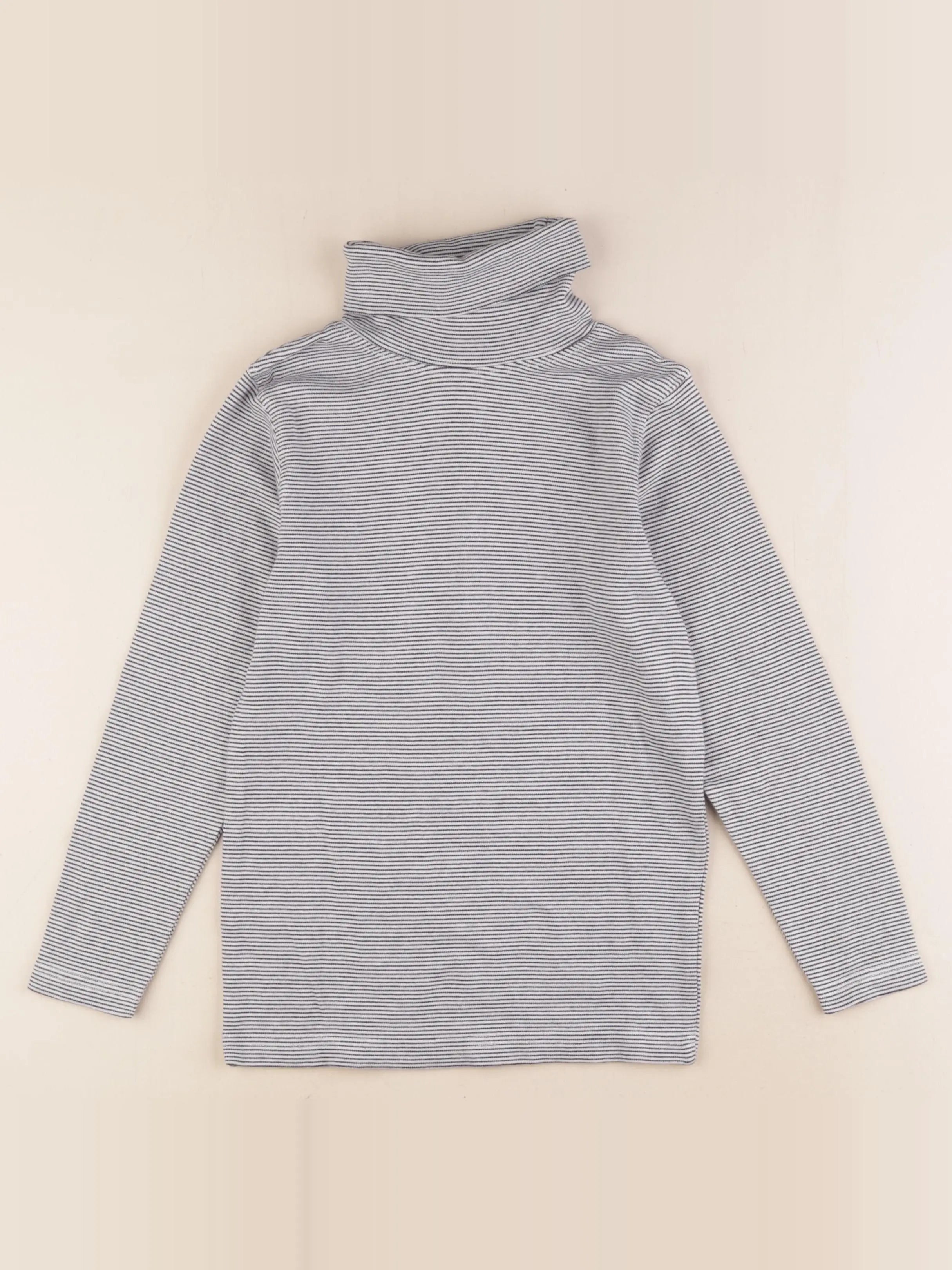 Buissonnière - sous-pull blanc, bleu - 8/9 ans