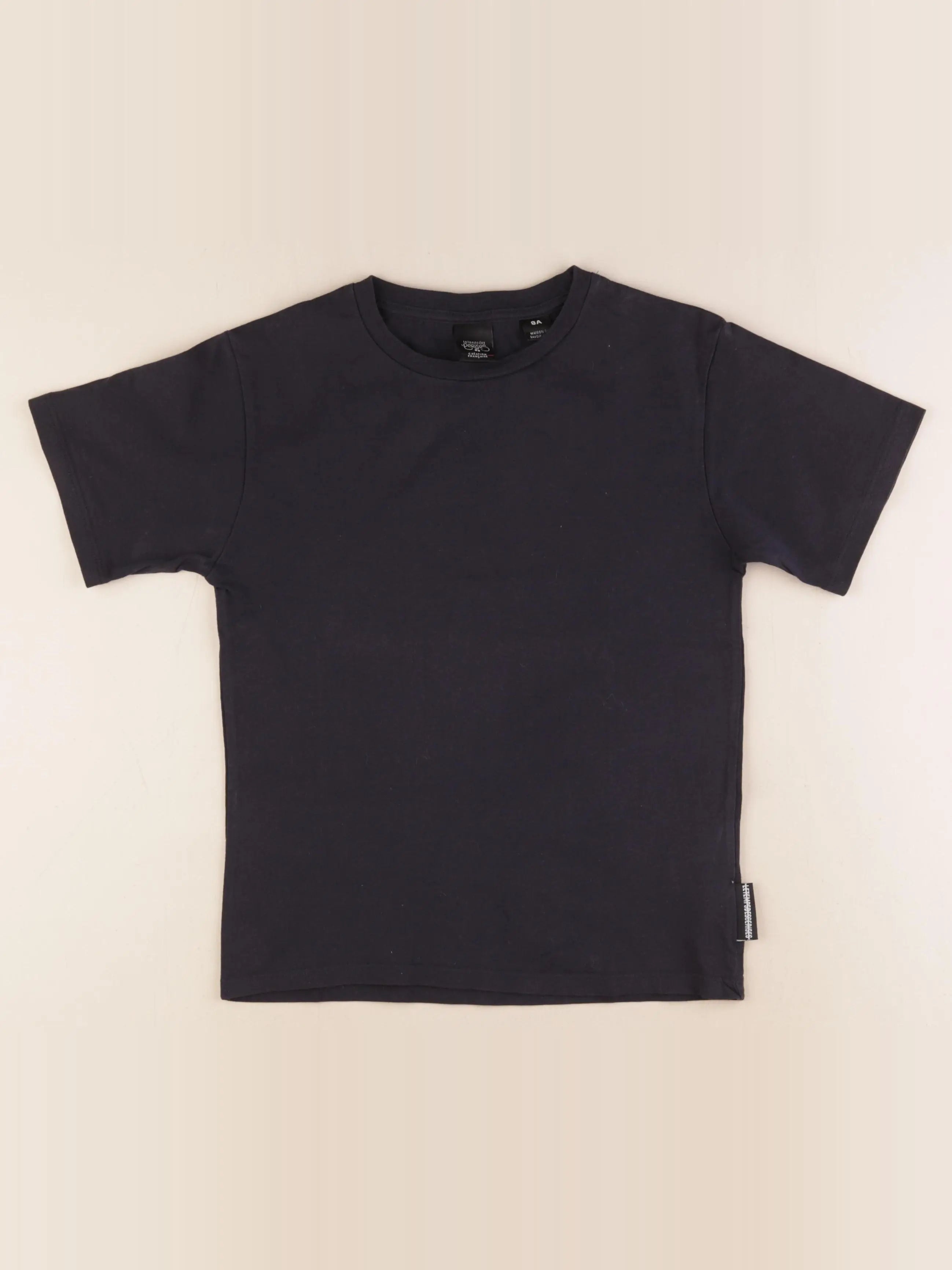 Le temps des cerises - tee-shirt imprimé au dos noir - 8 ans