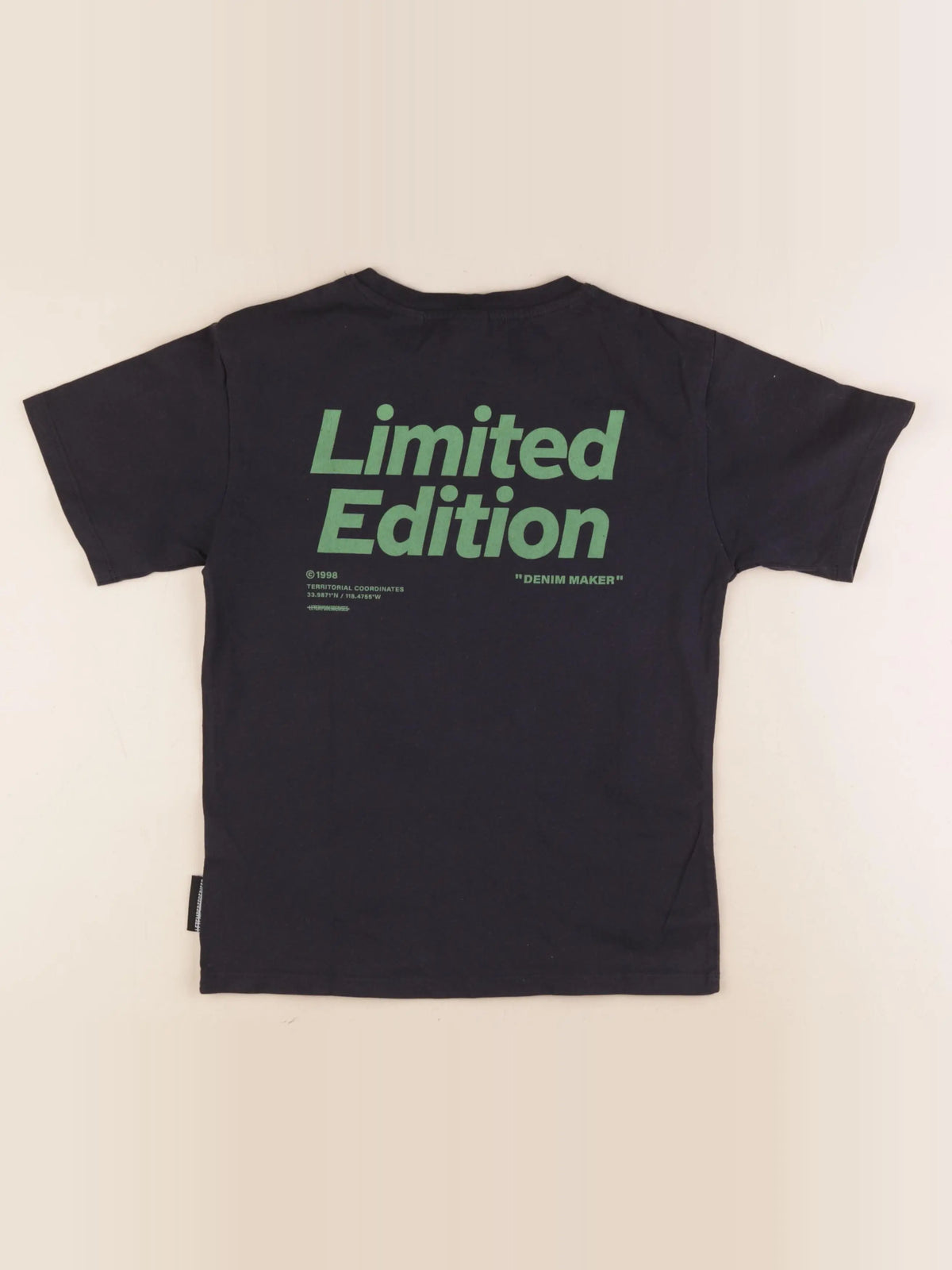 Le temps des cerises - tee-shirt imprimé au dos noir - 8 ans