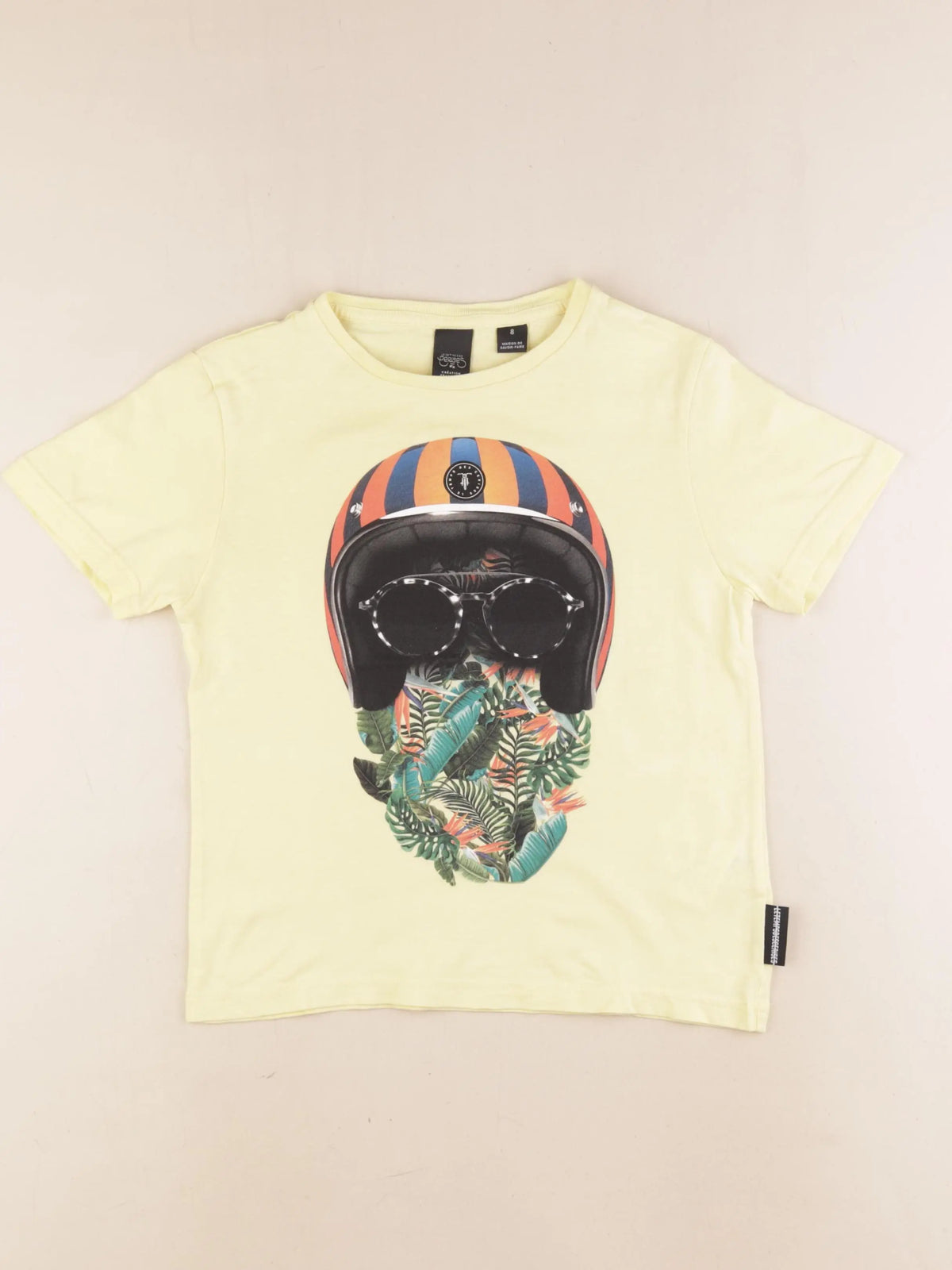 Le temps des cerises - tee-shirt jaune - 8 ans