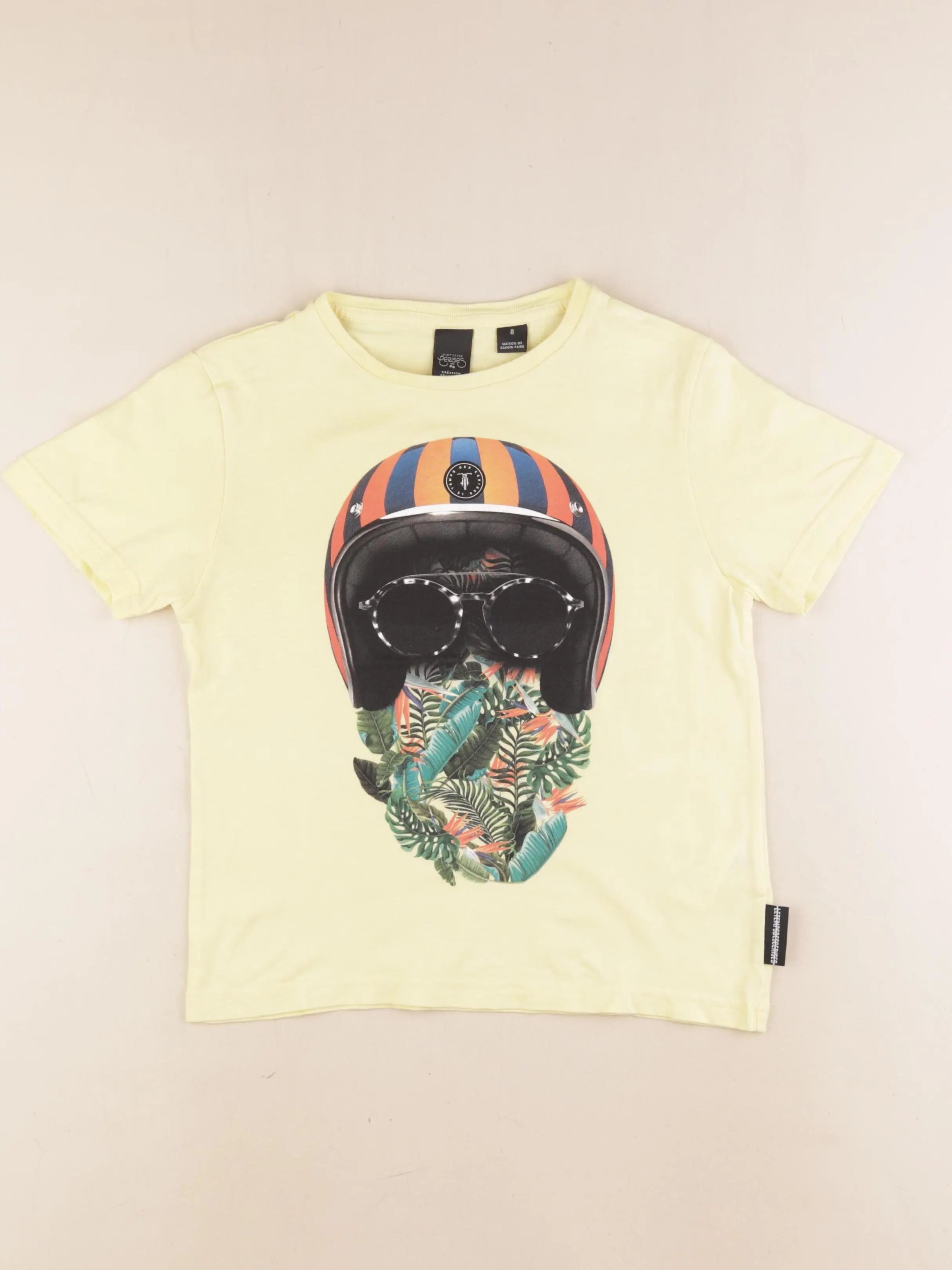 Le temps des cerises - tee-shirt jaune - 8 ans