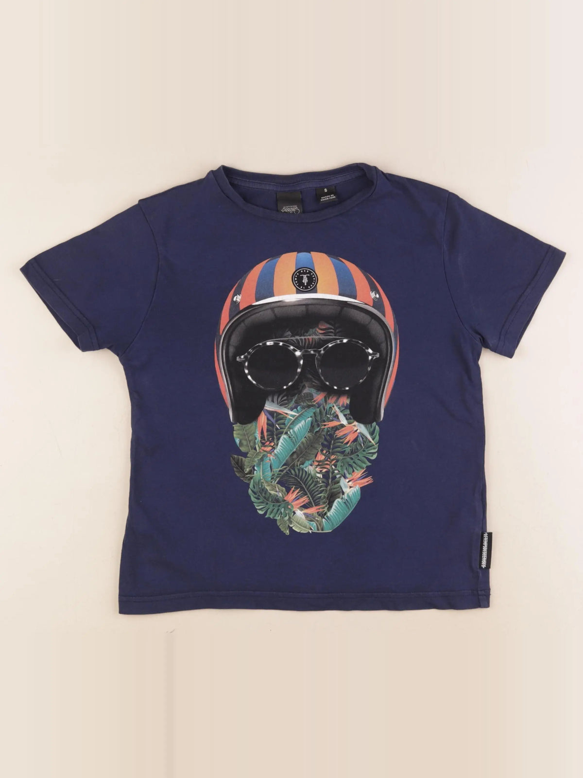 Le temps des cerises - tee-shirt bleu - 8 ans