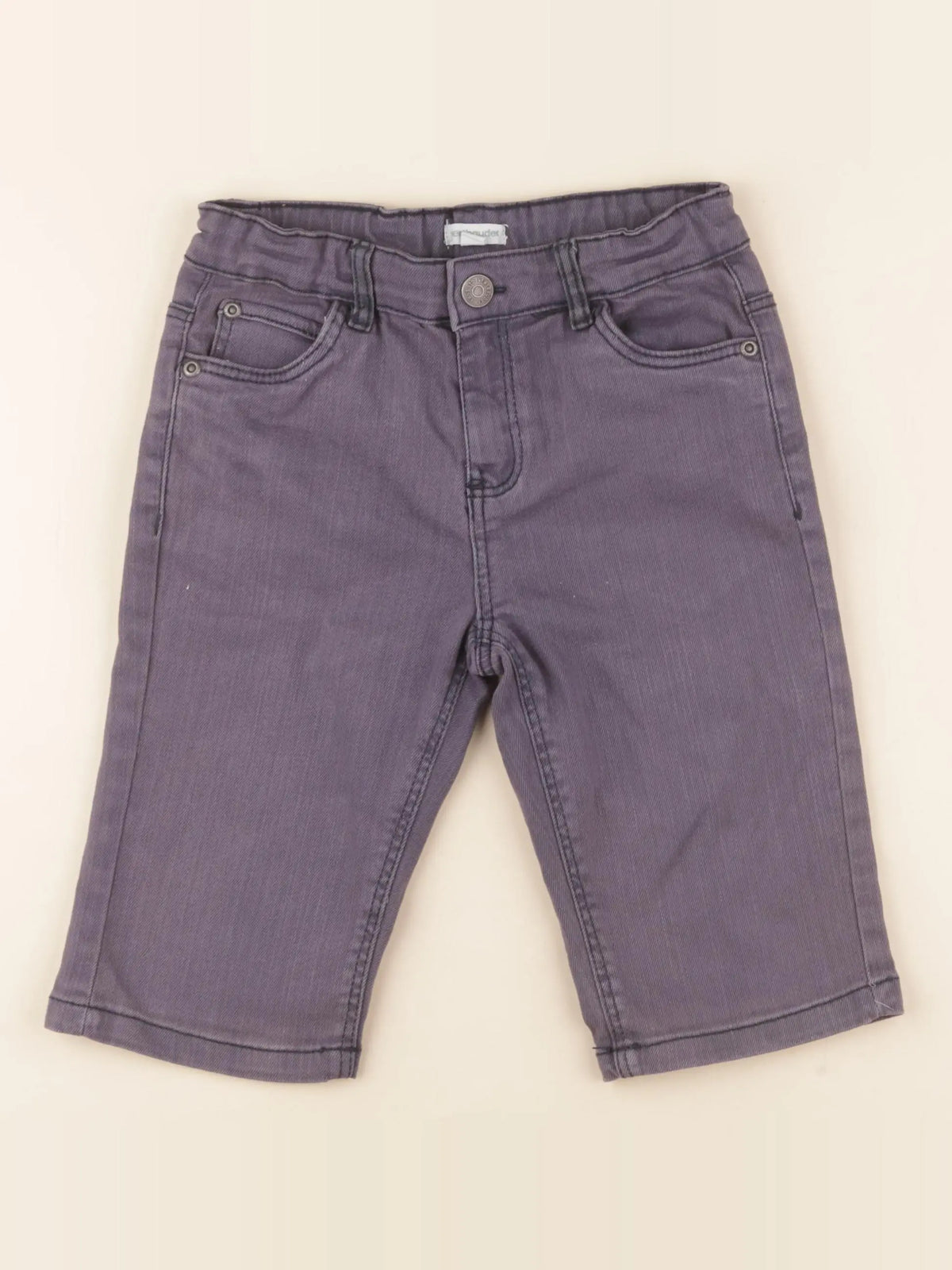 Vertbaudet - short gris - 7 ans