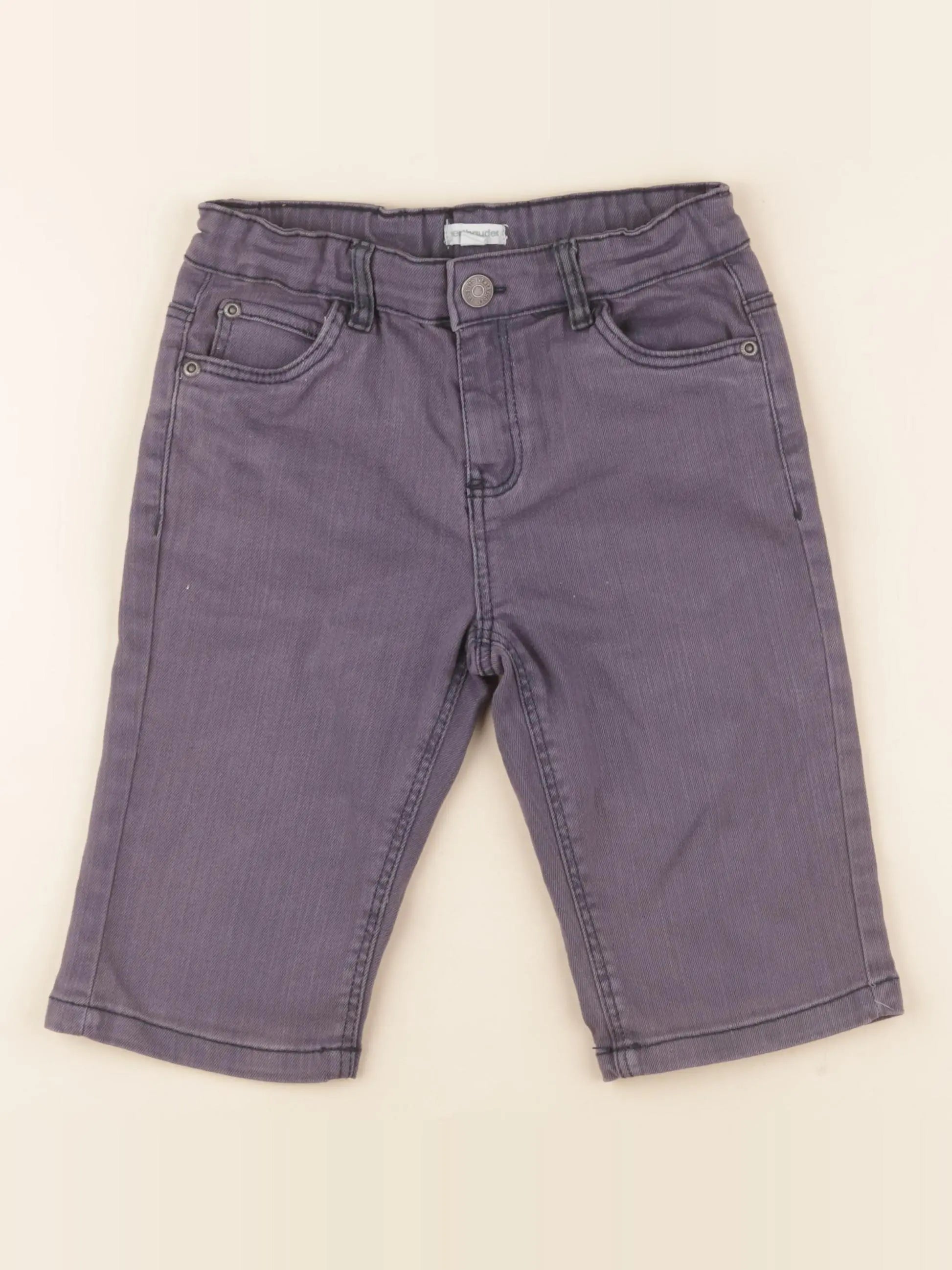 Vertbaudet - short gris - 7 ans