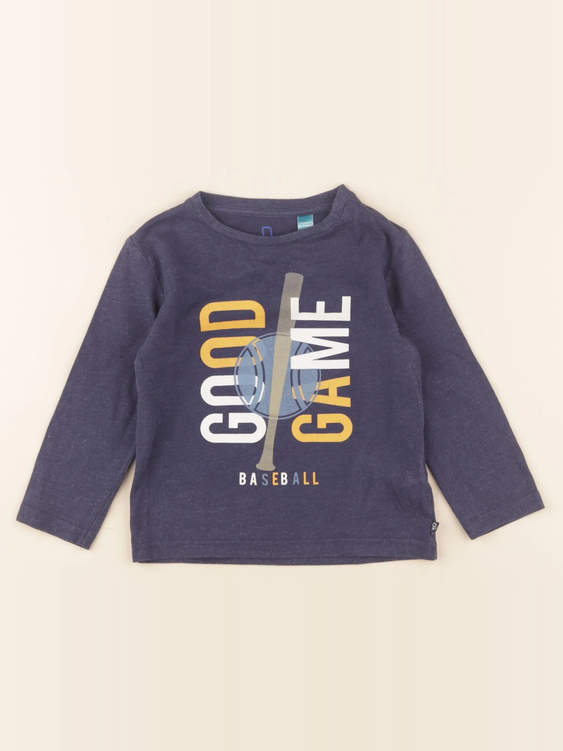 Okaidi - tee-shirt bleu - 2 ans